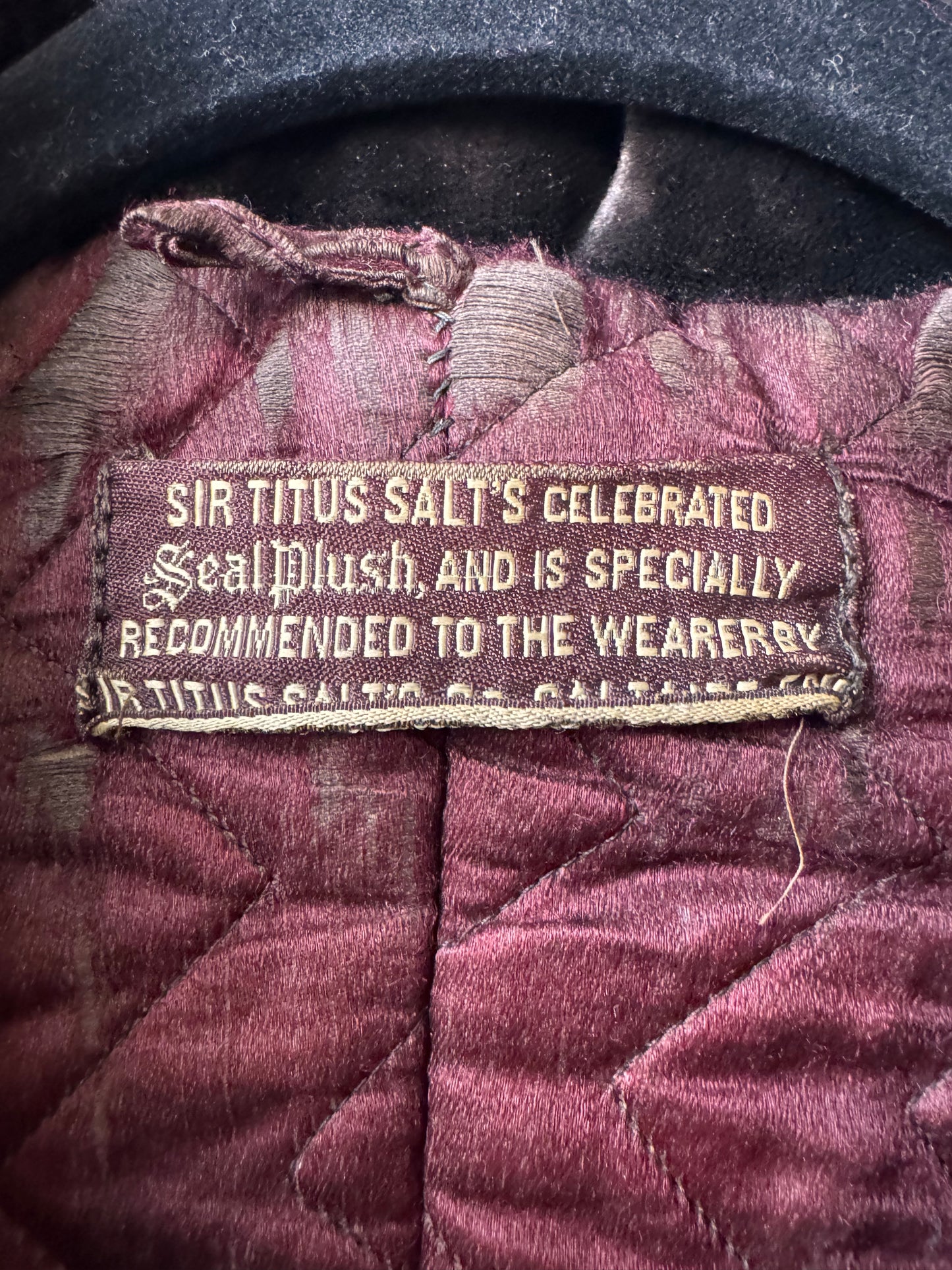 Victorian Sir Titus Salt Seal Fur Coat