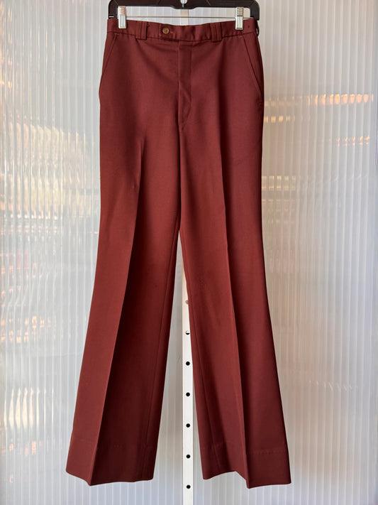 1970s Burgundy Trousers