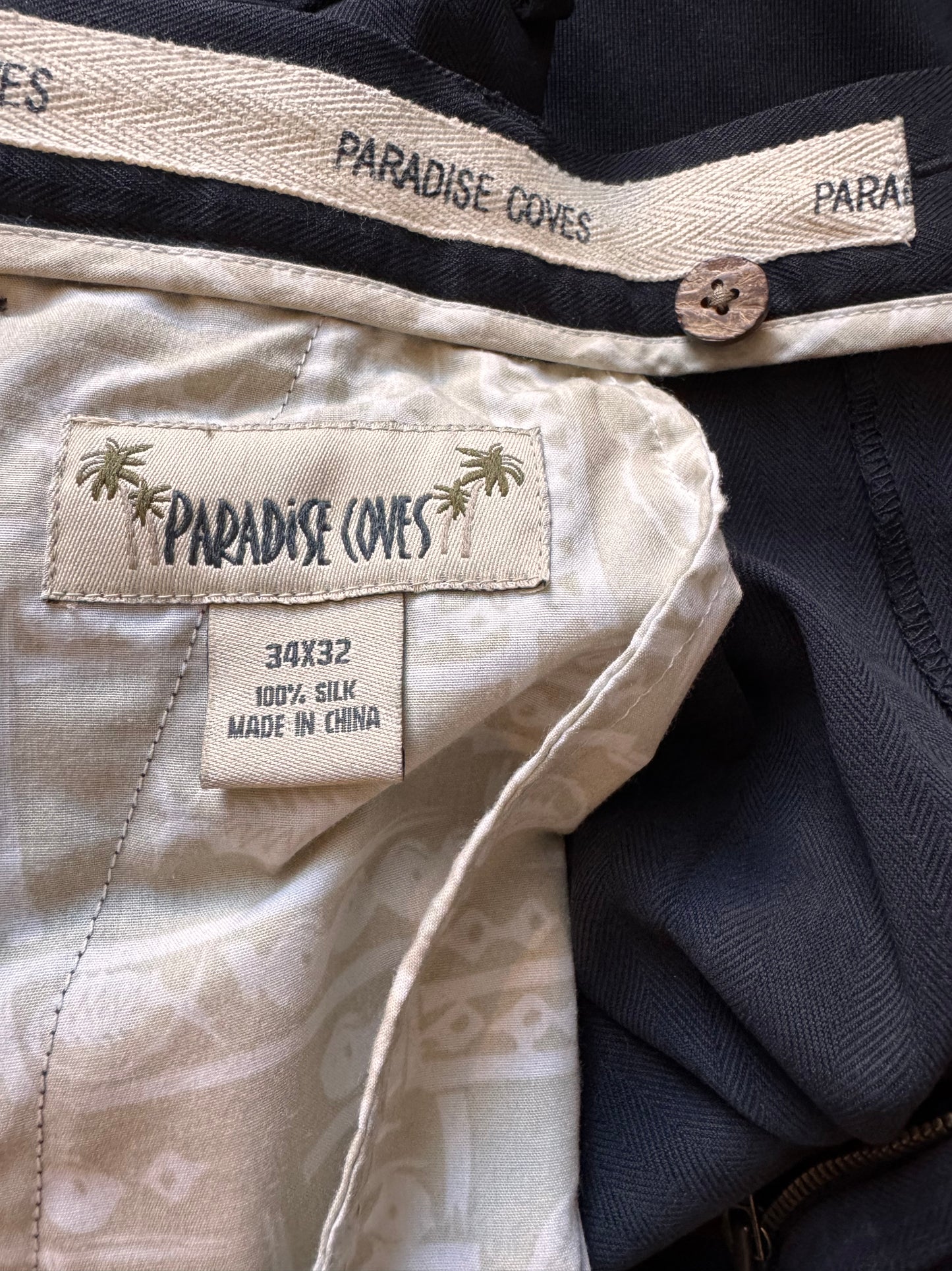 1980s Black Pleated Trousers