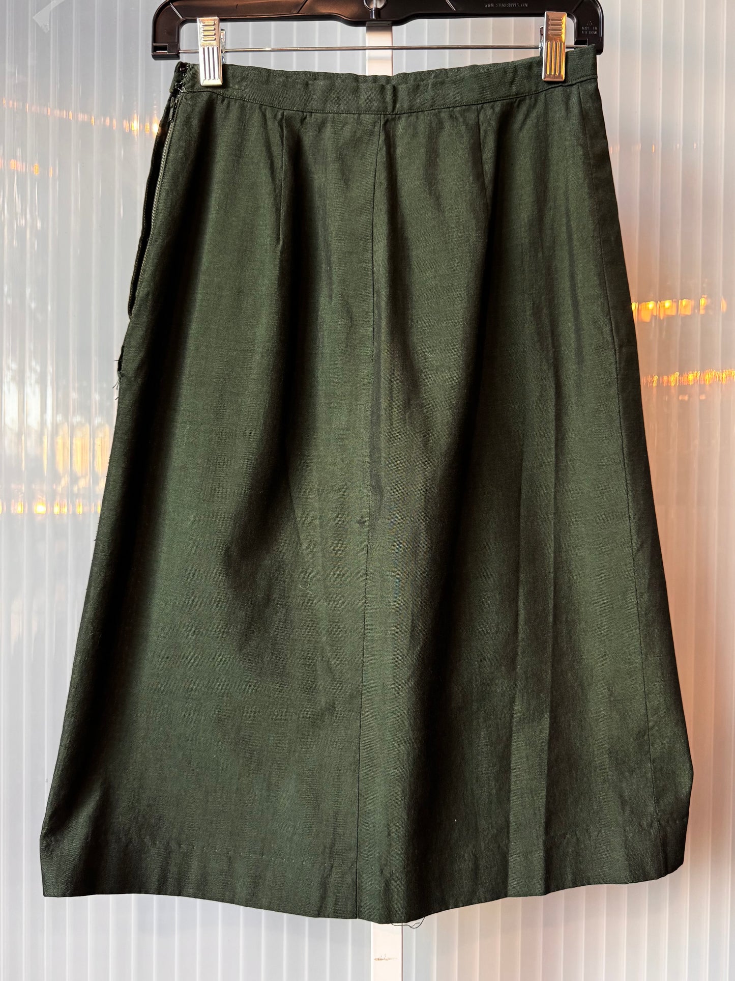 Pine Green Midi Skirt