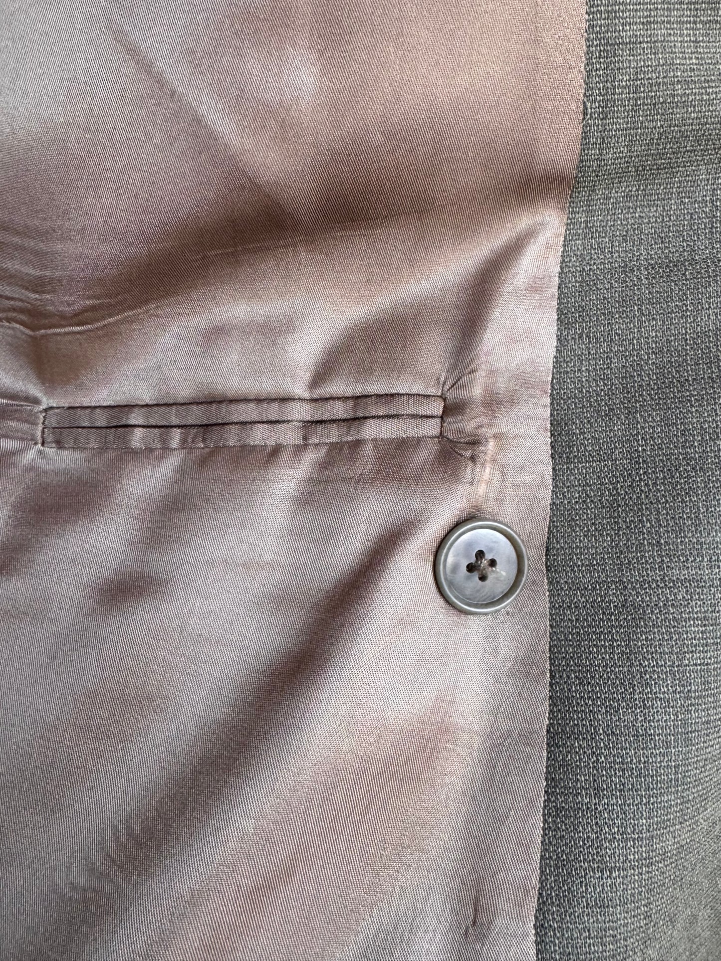 1990s Sage Green Wool Blazer & Pants Suit Set