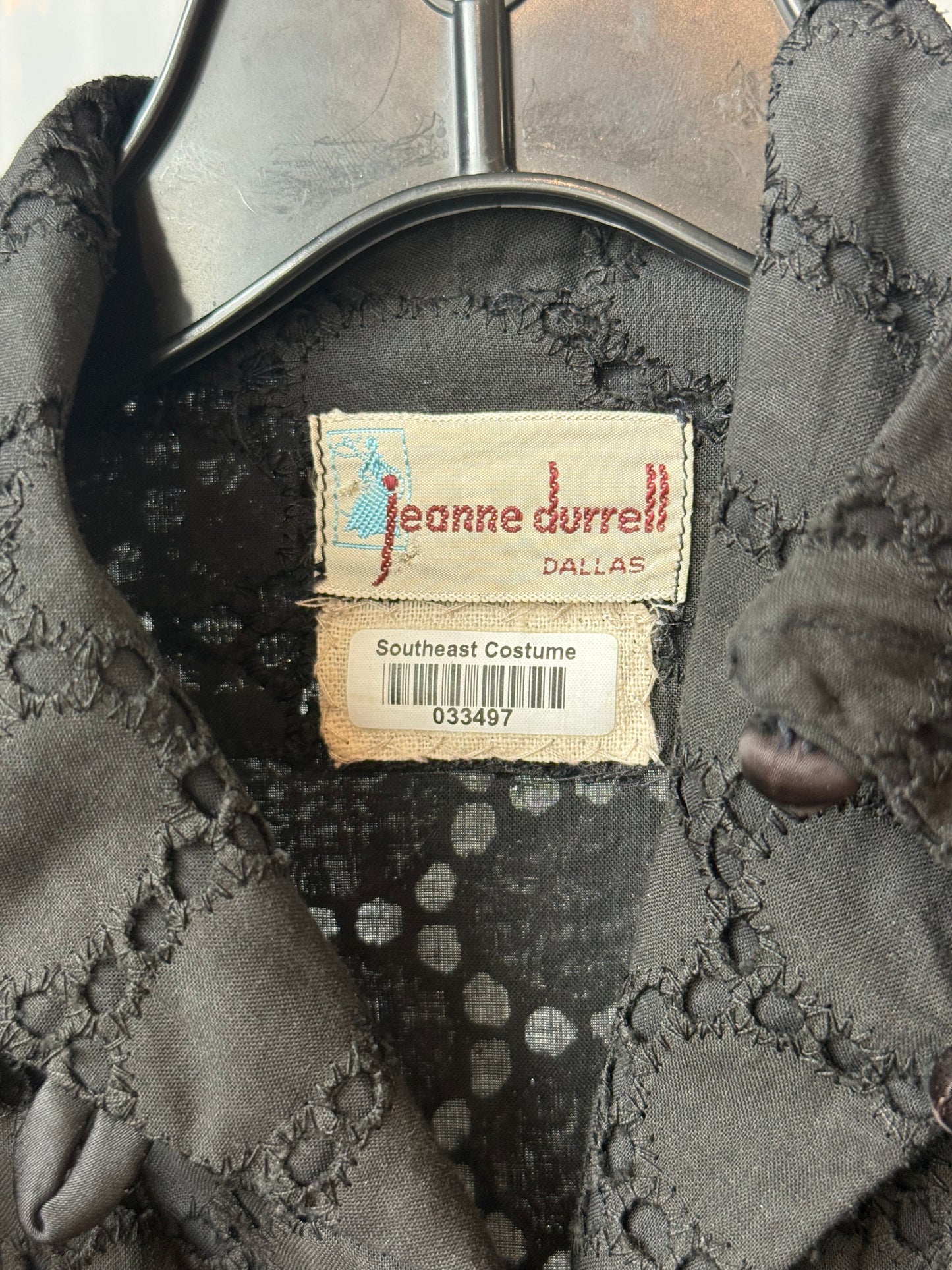 1960s Black Sheer Layered Dress
