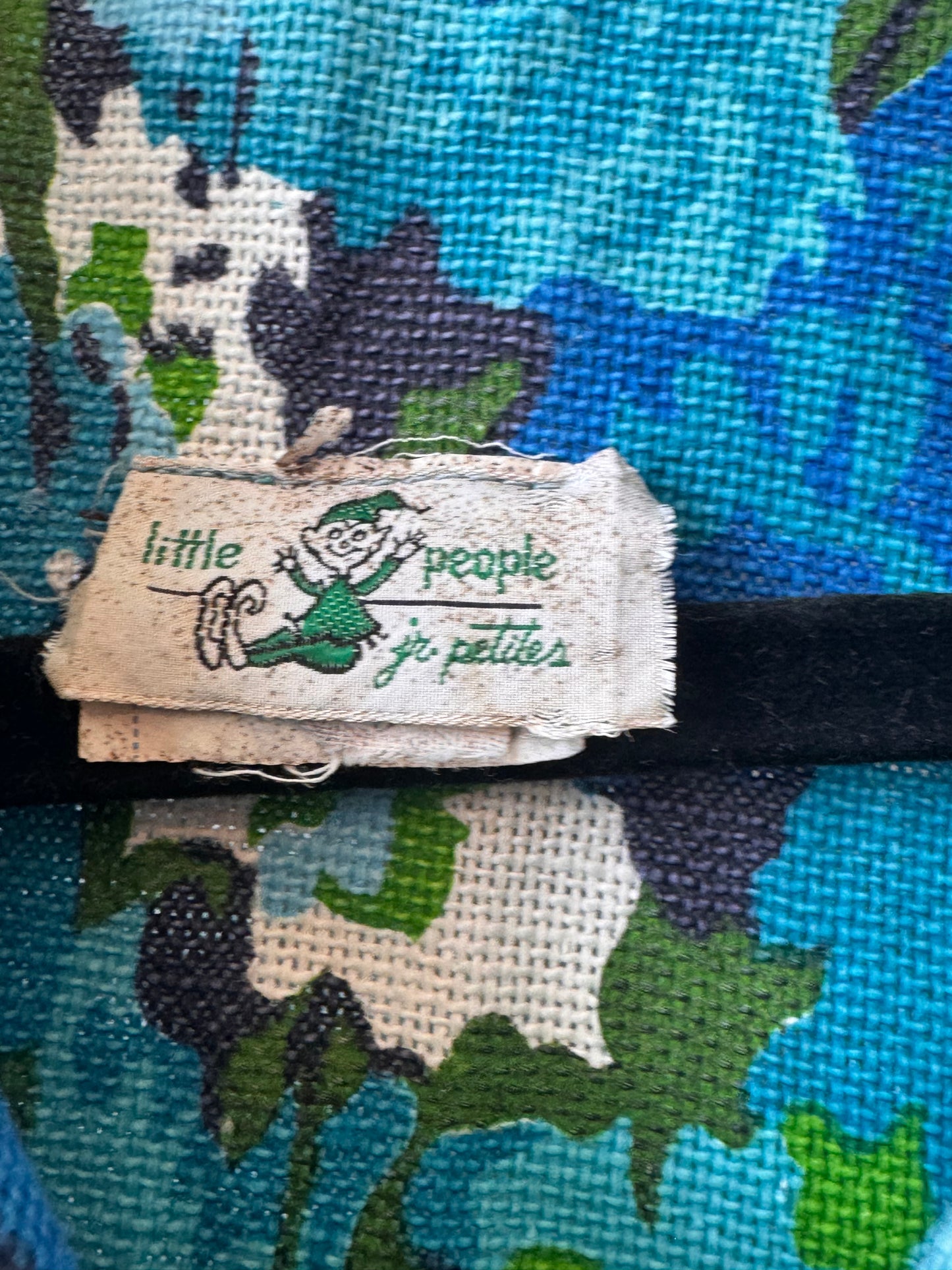 1960s Blue Floral Blazer & Pencil Skirt Set