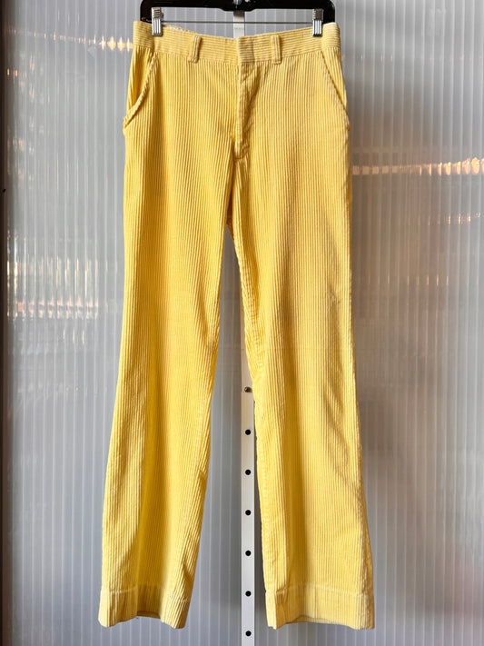 1970s Butter Yellow Corduroy Pants