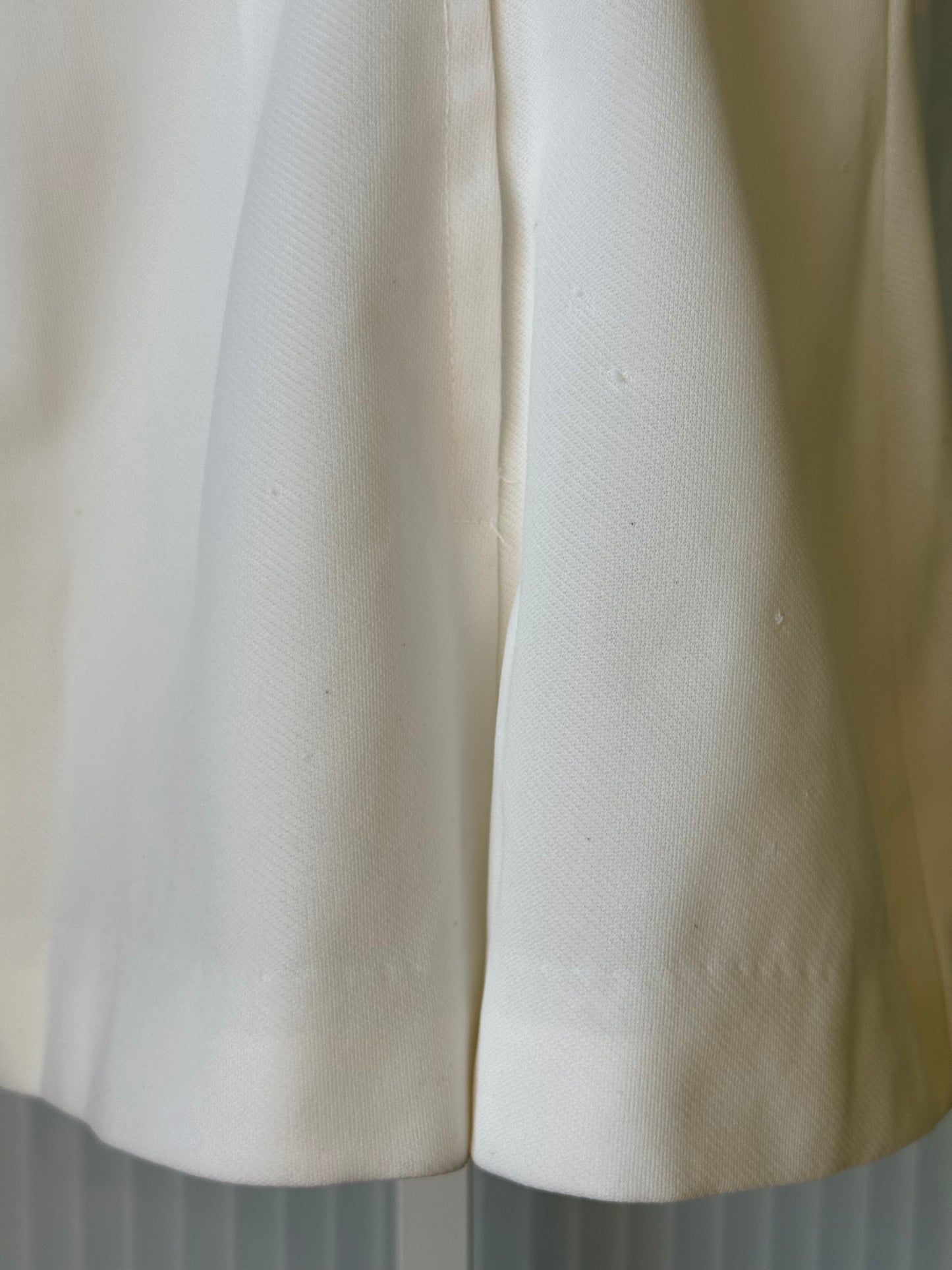 1960s White Open-Back Mod Romper