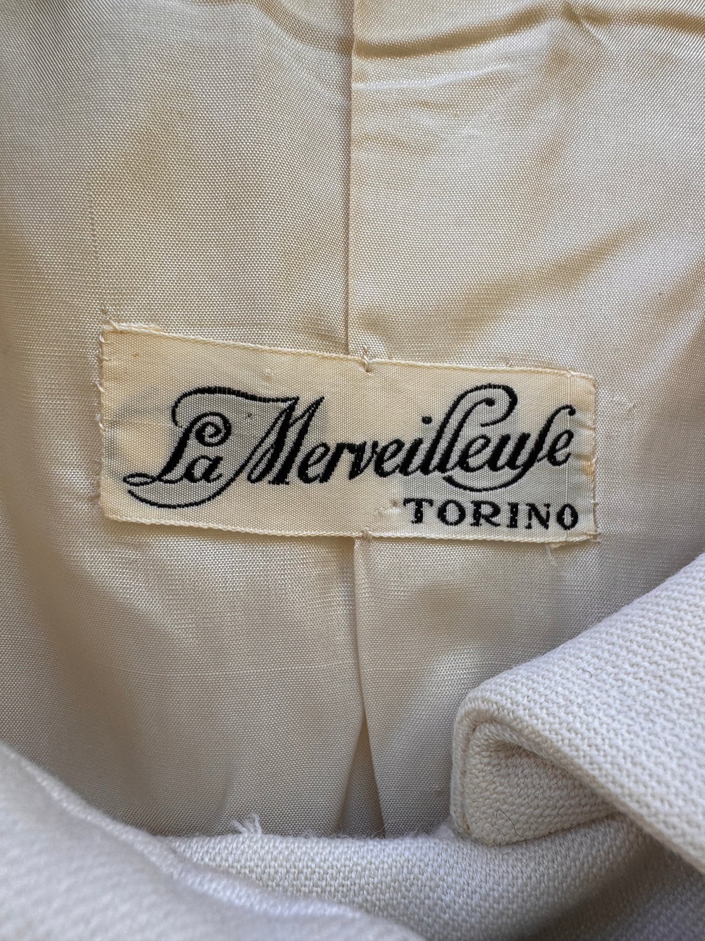 1970s Cream Coat with Gold Buttons