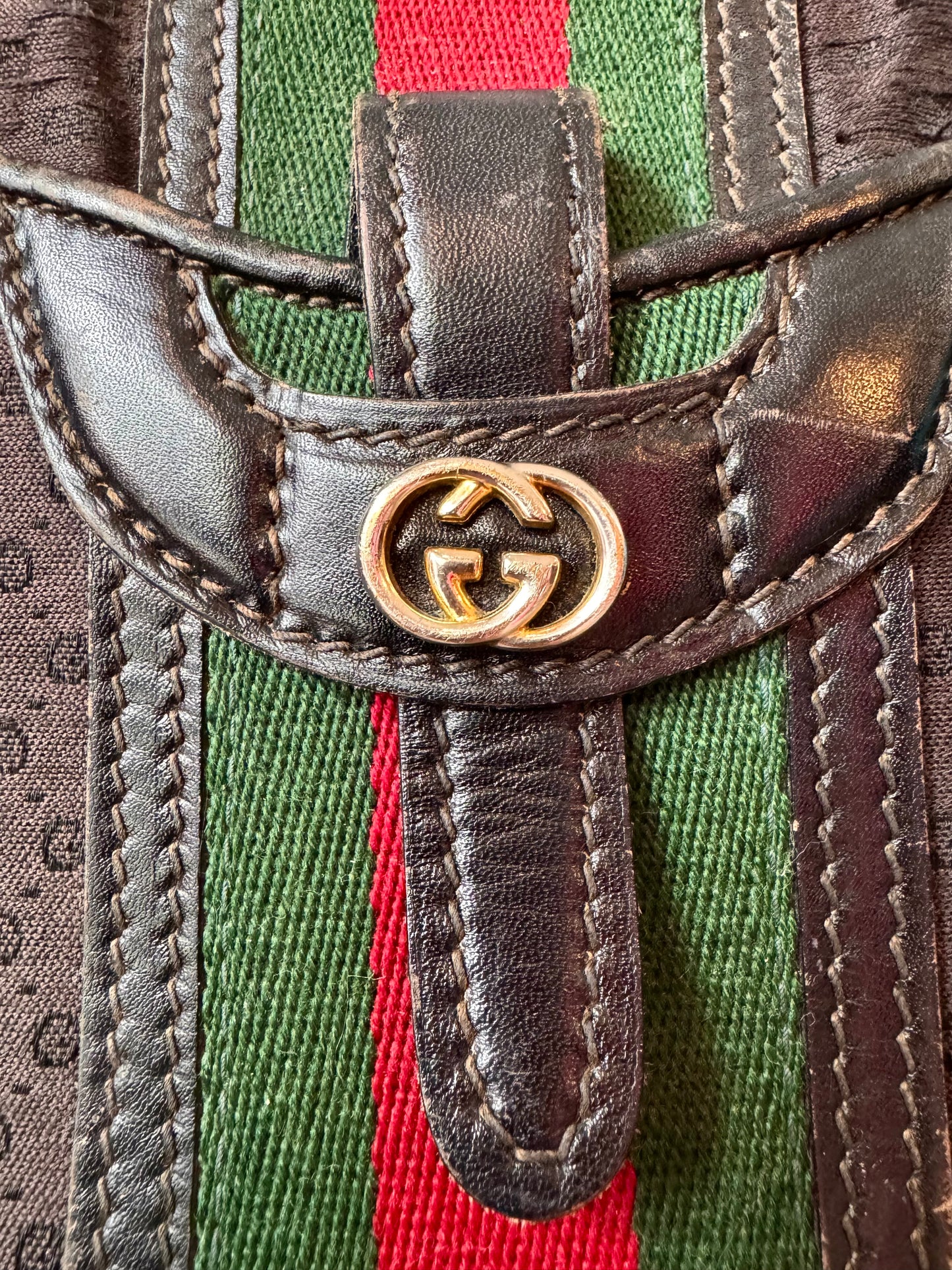 1980s Gucci Brown Crossbody Bag