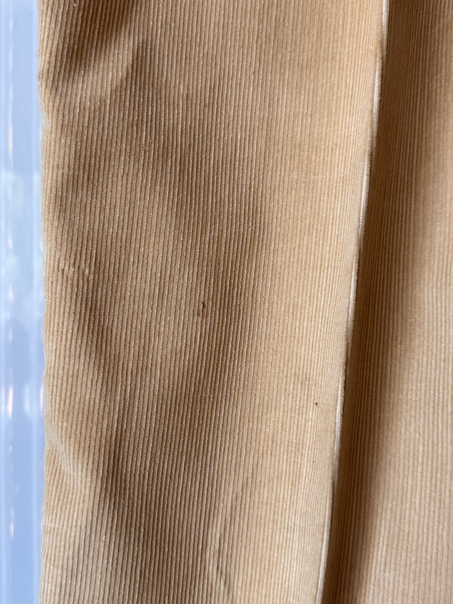 1970s Cream Corduroy Vest & Pants Suit Set