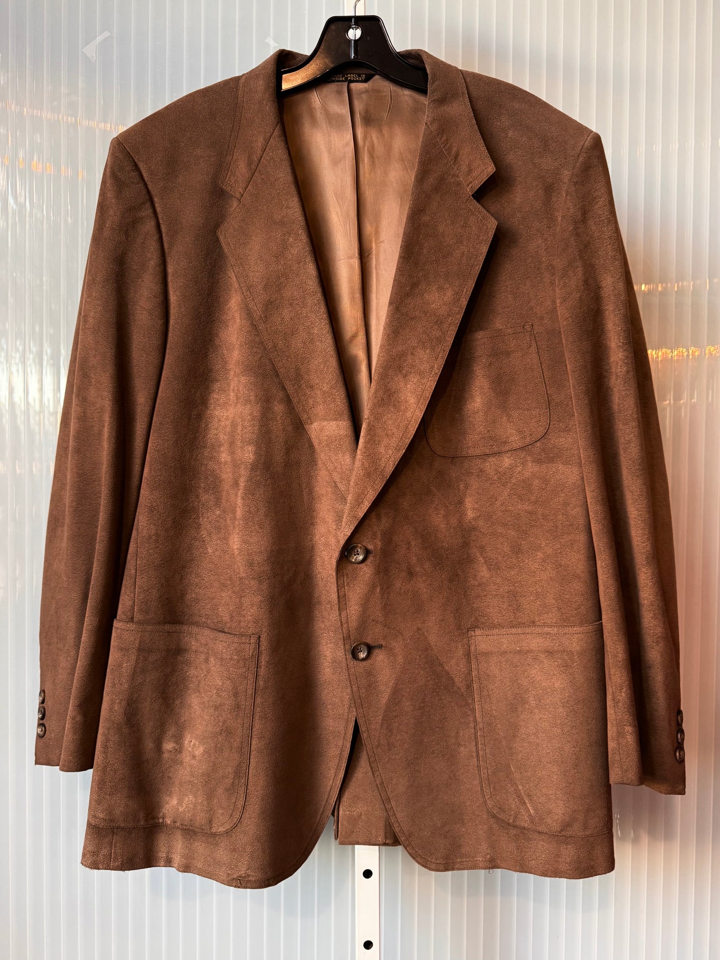 1970s Brown Suede Blazer