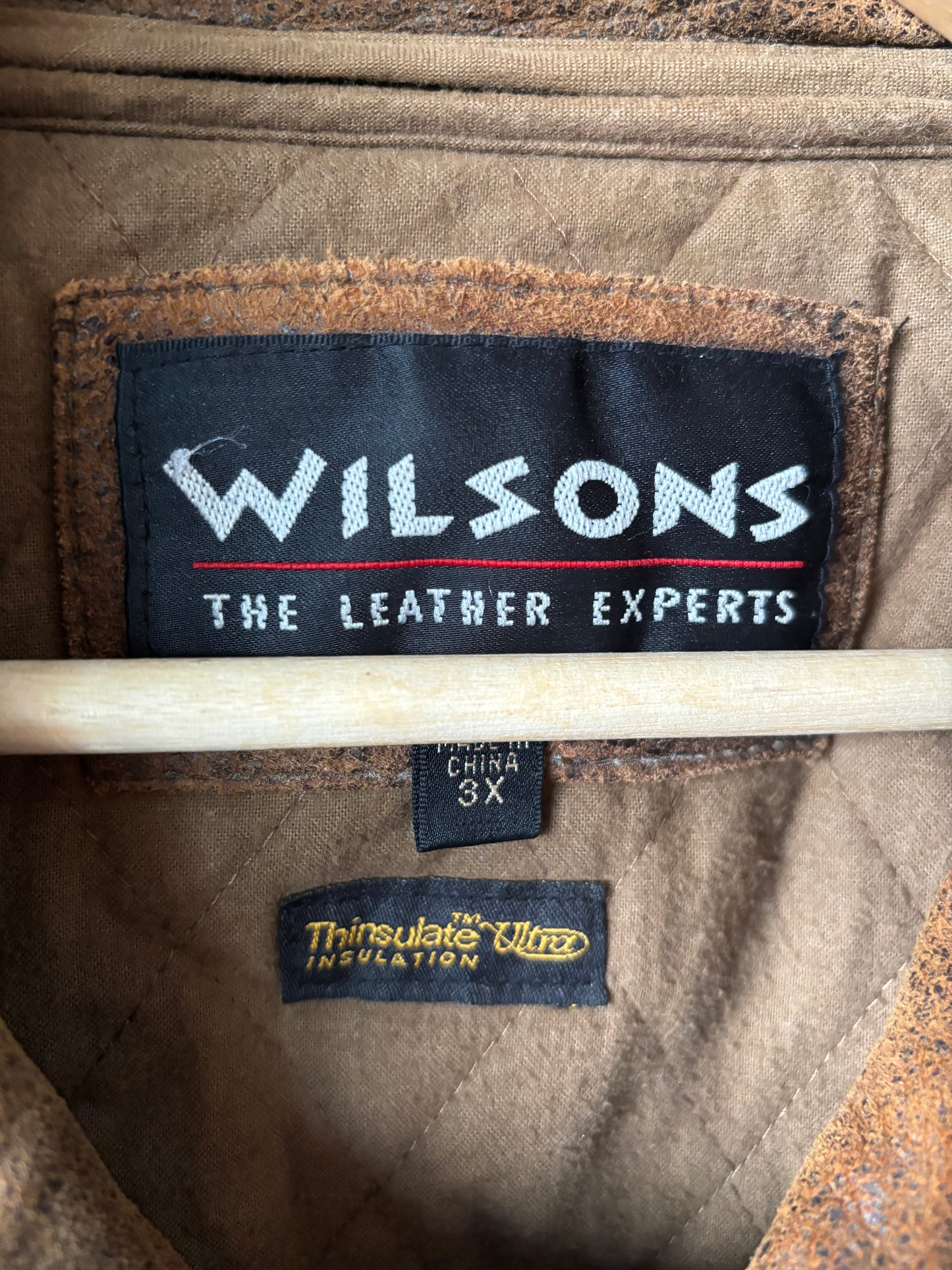 Wilson Brown Leather Bomber Jacket w/ Lining