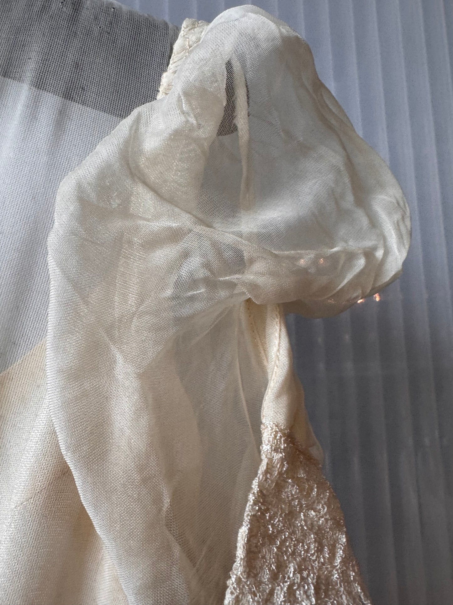 1910s/20s Sheer Cream Dress