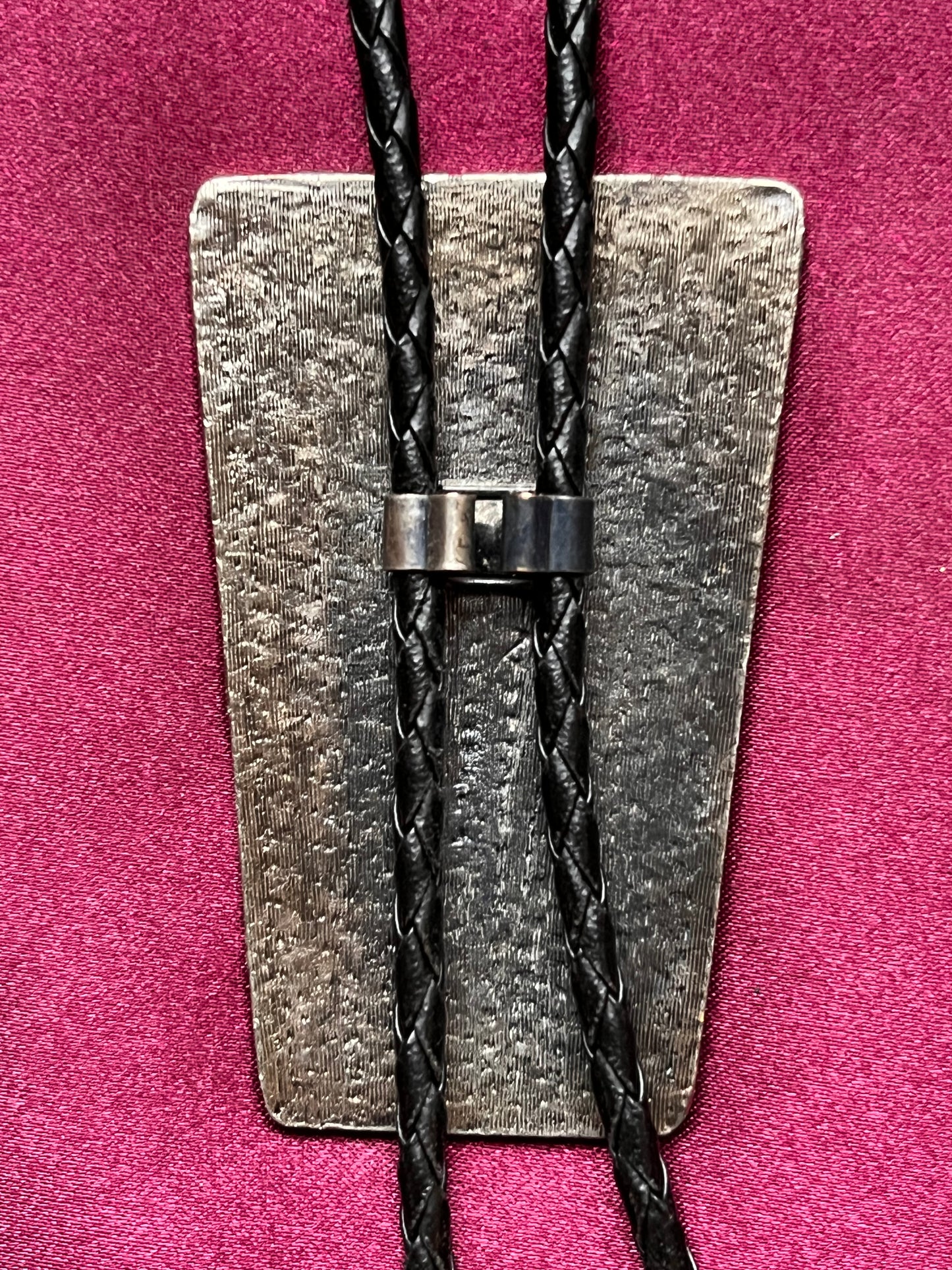 Engraved Dancing Native Man Bolo Tie