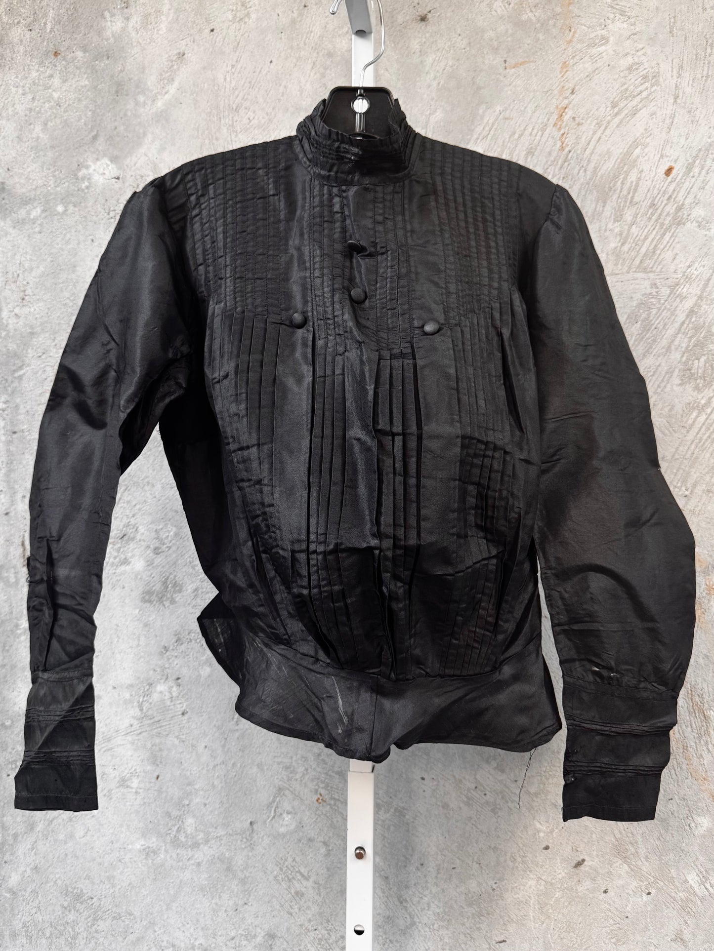 Victorian Black Mourning Blouse