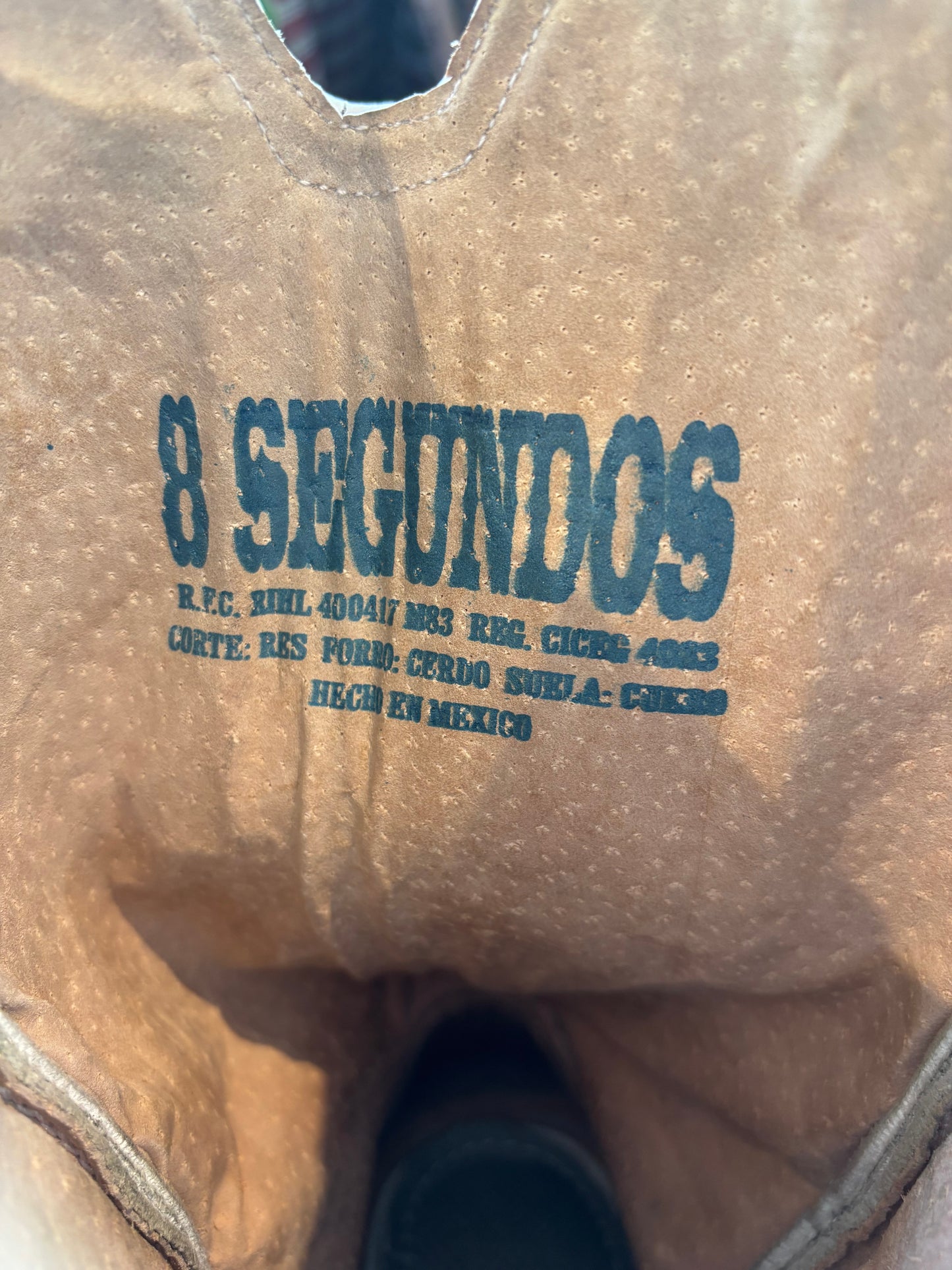 Segundos White Mexican Wedding Boots 9