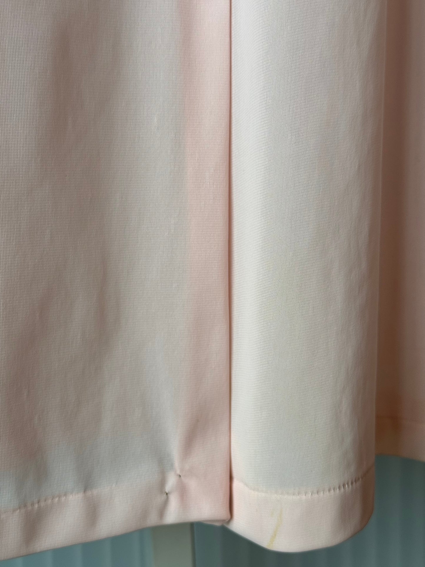 1960s Pink Peter Pan Collar Long Pajama Shirt