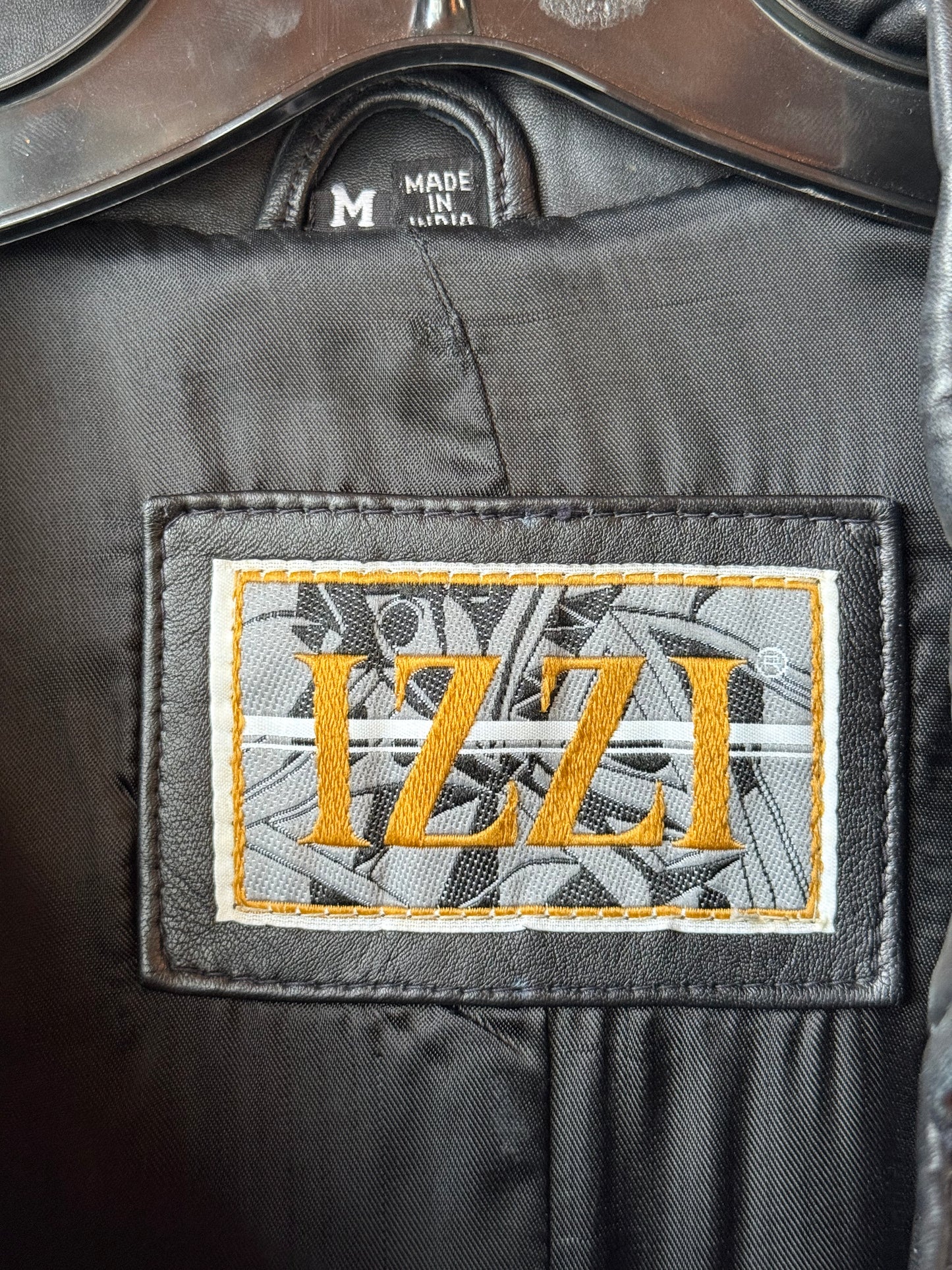 1990s Full Length Black Double Breasted Leather Trench Coat