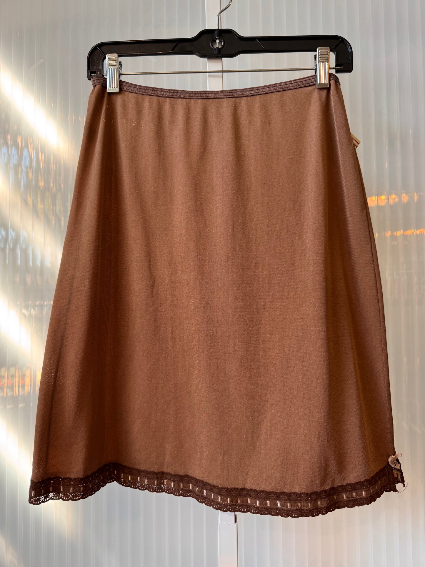 1960s Mocha Colored Skirt Slip