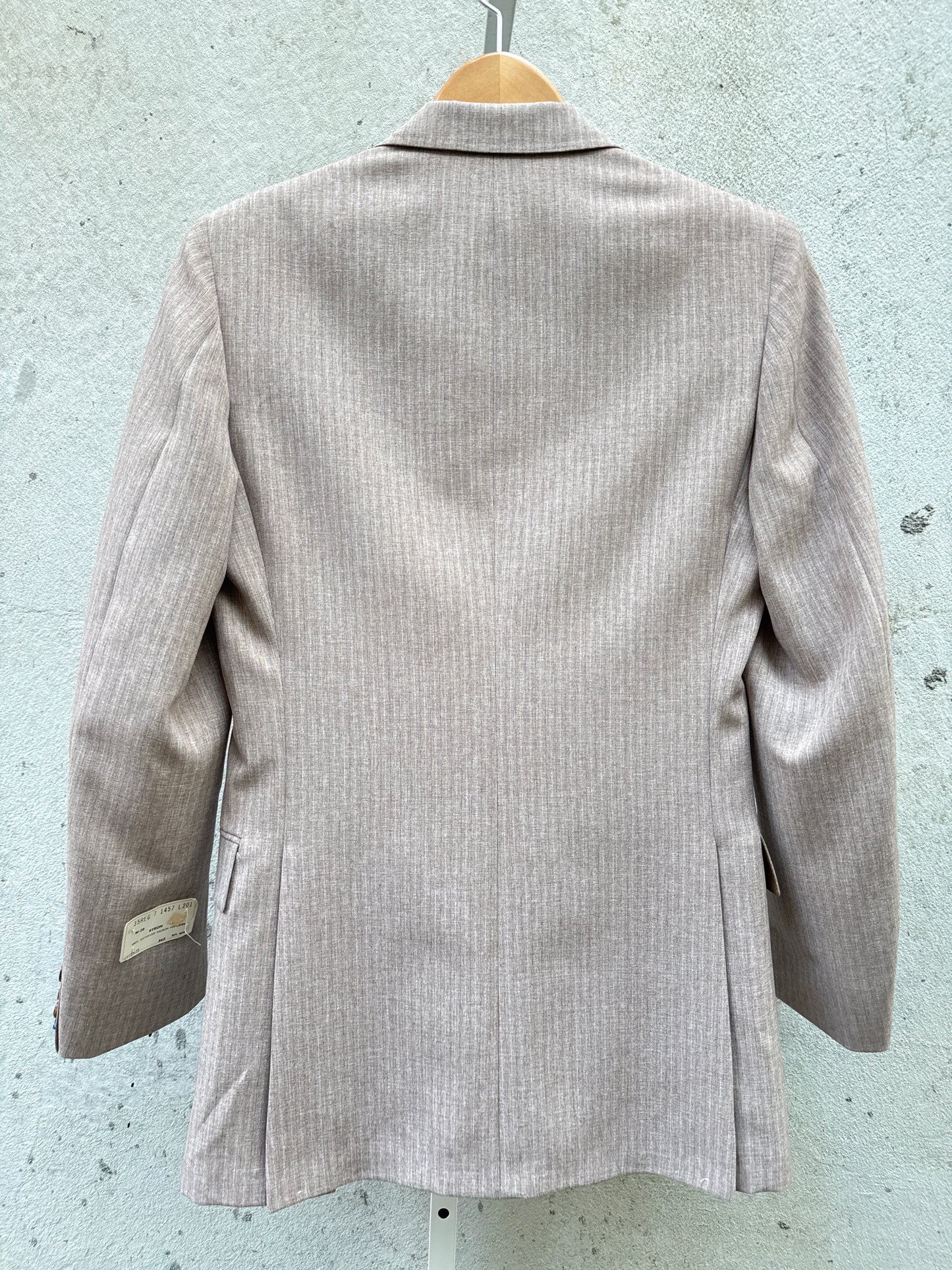 Gant Sand Colored Striped Suit Jacket with Deadstock Tags