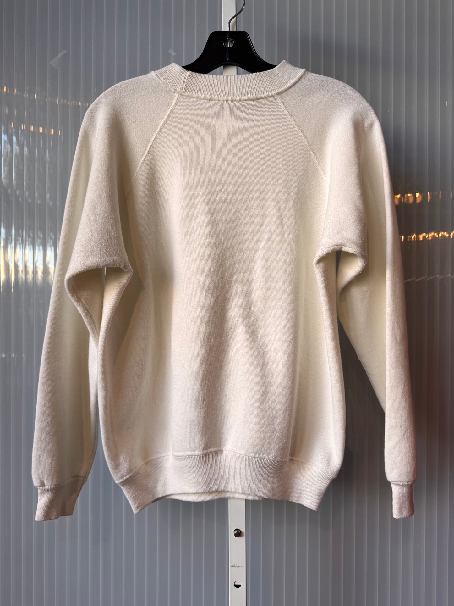 1990s / Y2K White Bedazzled Christmas Tree Sweater