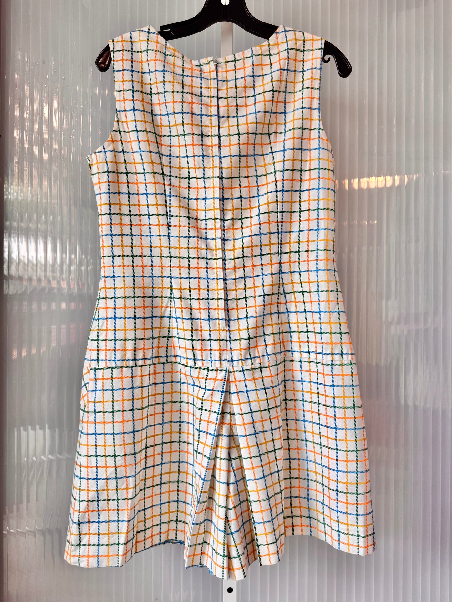 1970s Multicolor Tattersall-Check Romper