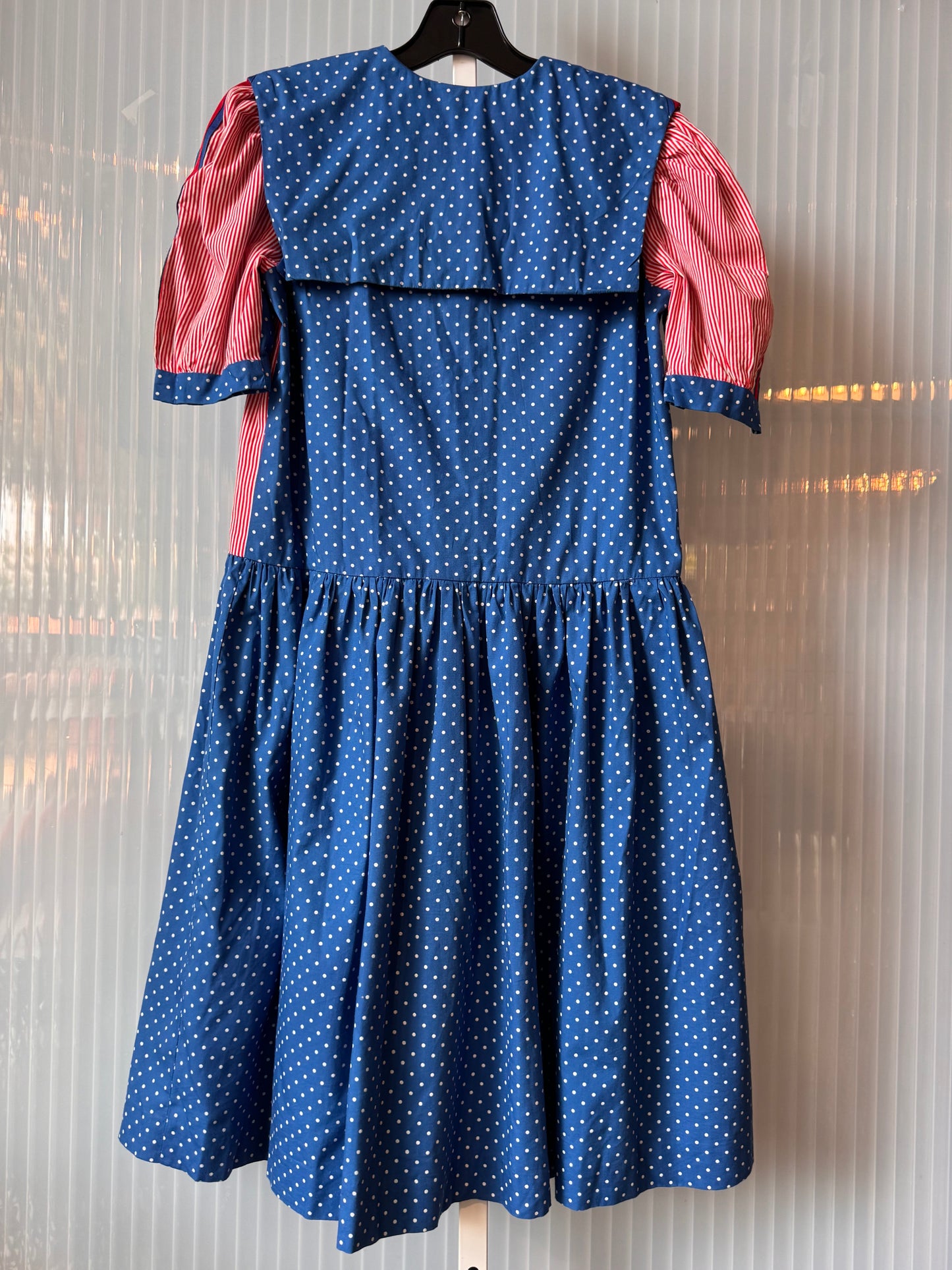 1970s Red White & Blue Americana Dress