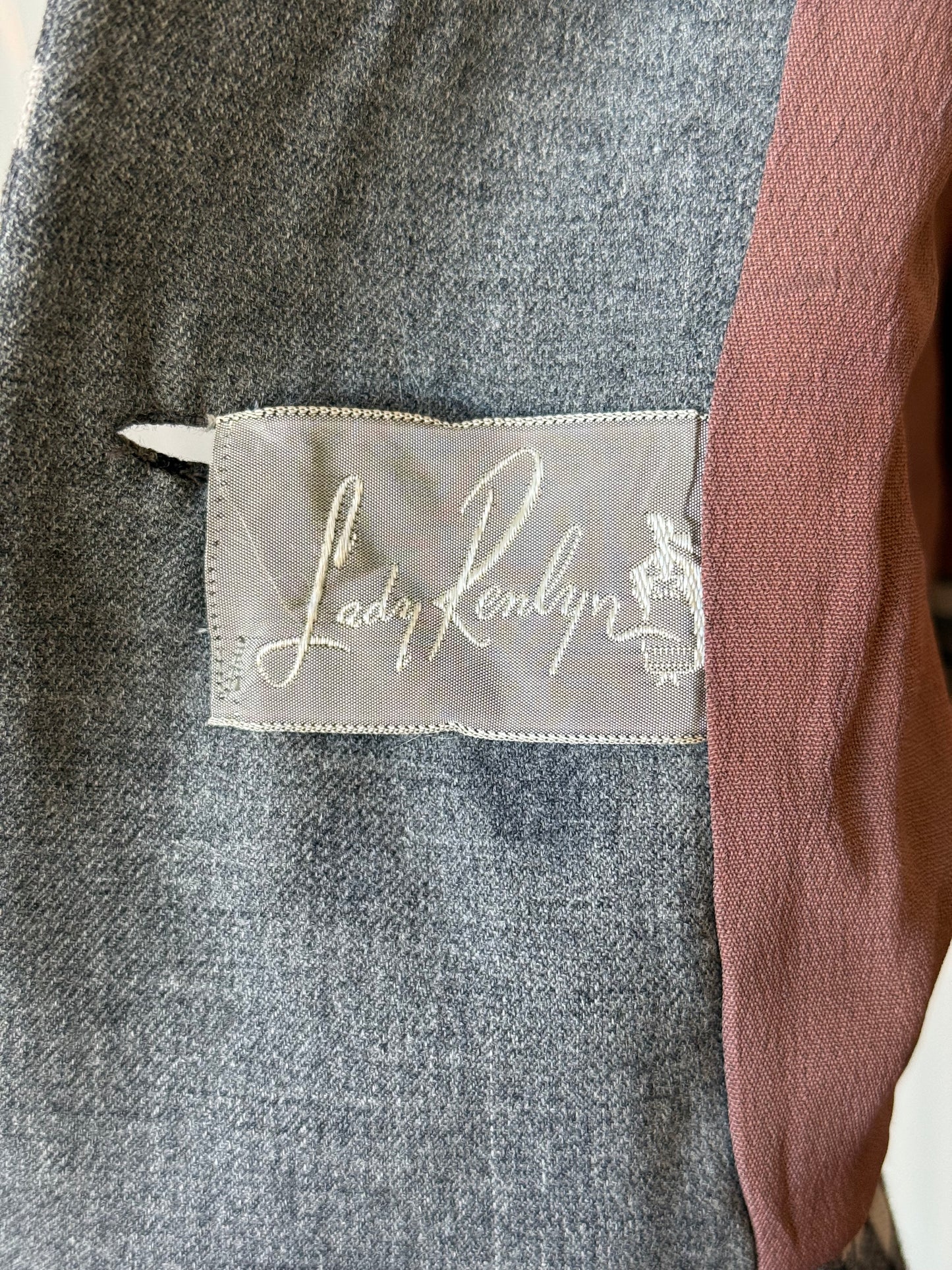 1940s Gray Checkered Blazer