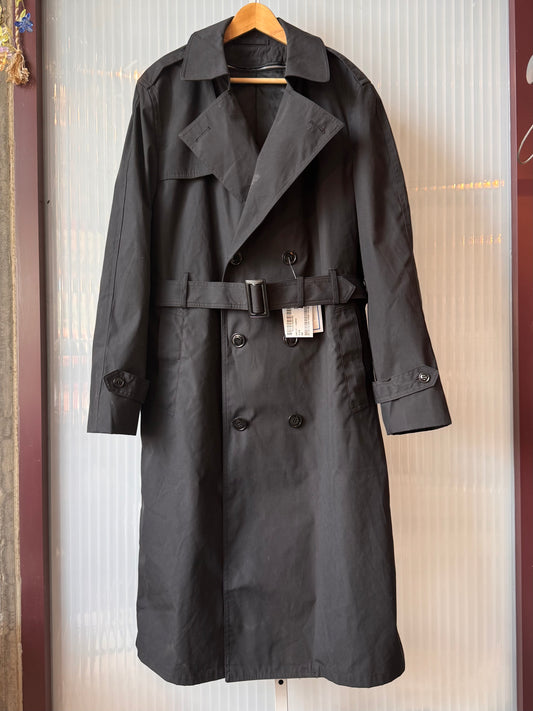 2014 Deadstock Defense Logistics Agency Black Trench Coat