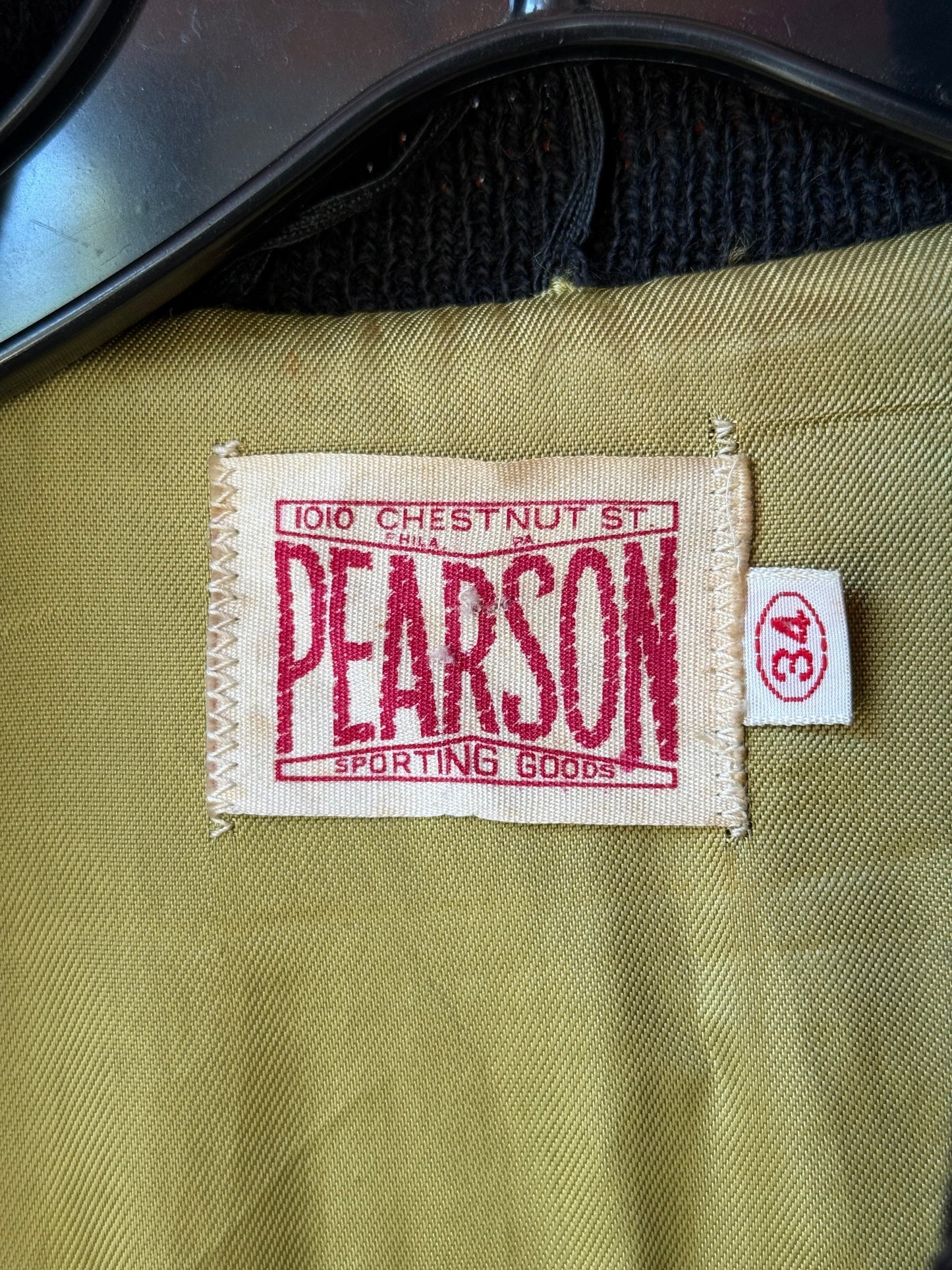 1950s Yellow & Black Pearson Letterman Jacket