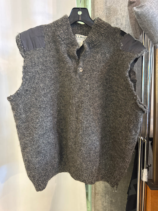 1980s Gray Felted Knit Sweater