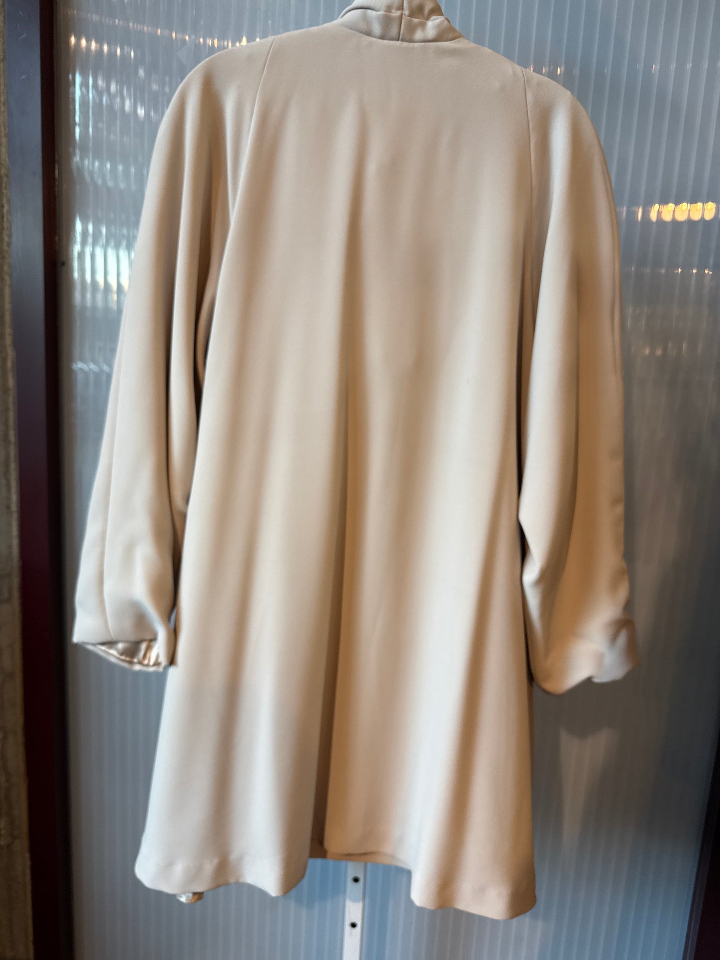 1960s Cream A-Line Dress and Coat Set