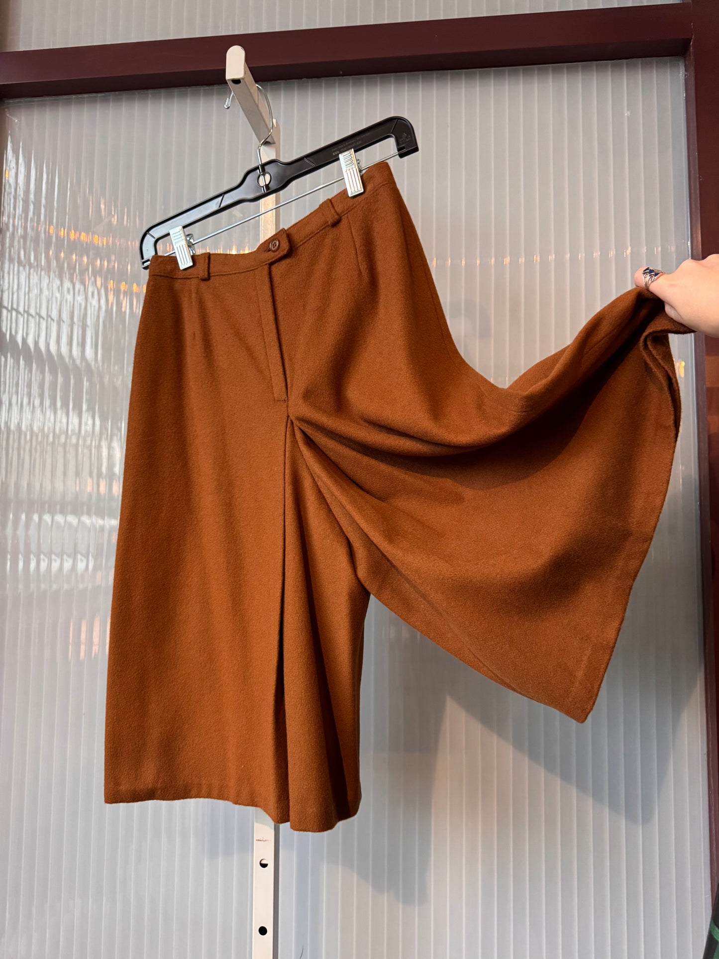 1970s Tan Wool Cullottes