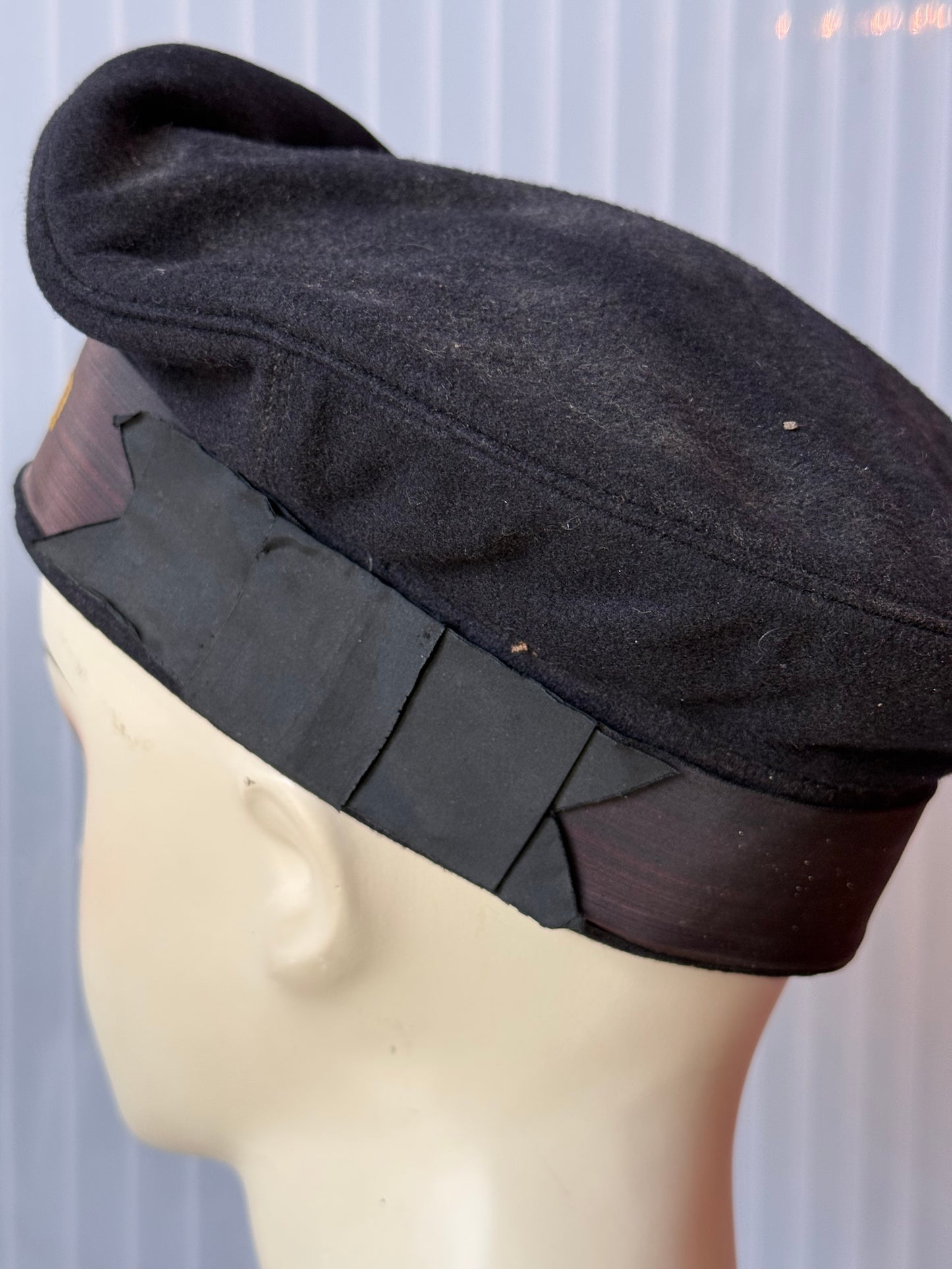 WW2 U.S. Coast Guard Flat Cap Uniform Hat