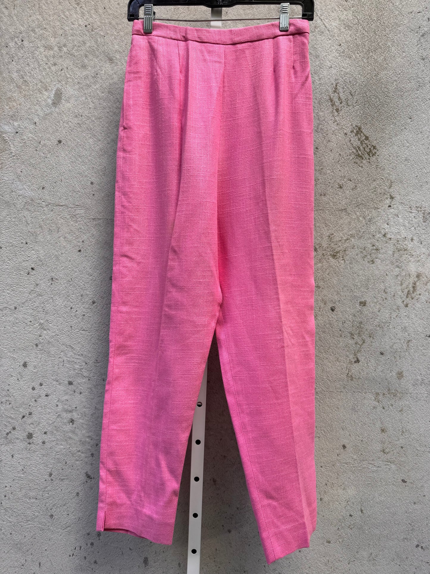 1950s Pink Woven Cigarette Pants