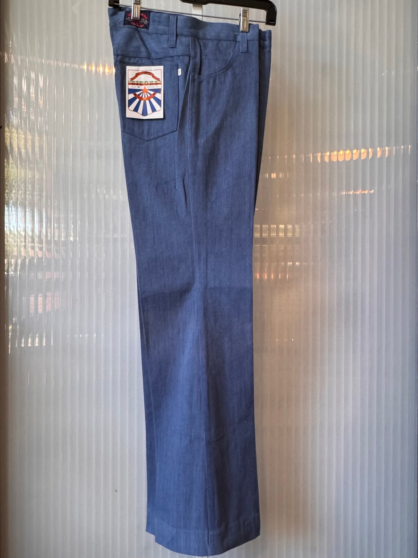 1970s Blue Chambray Trousers