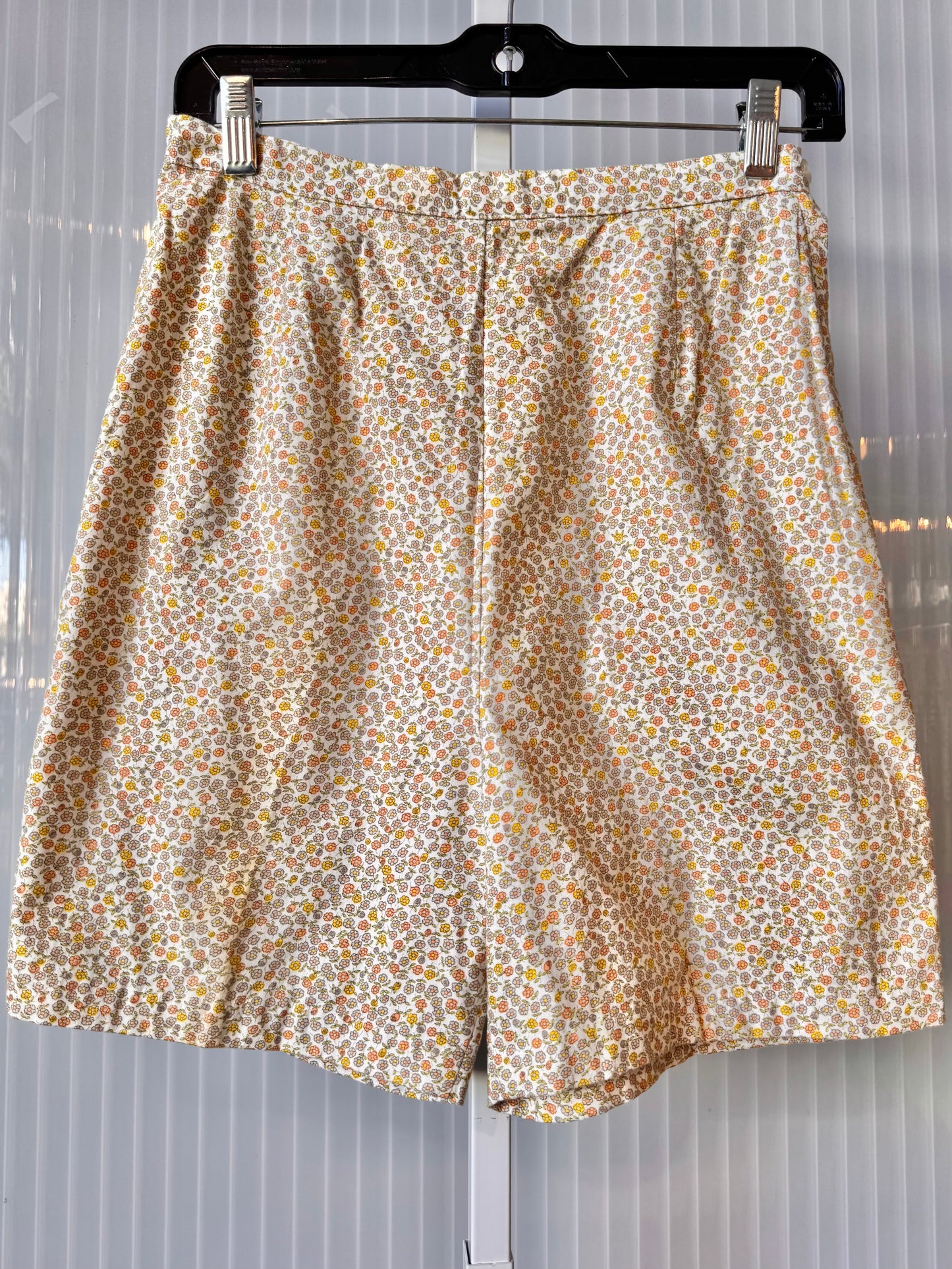1960s Taupe Floral Shorts