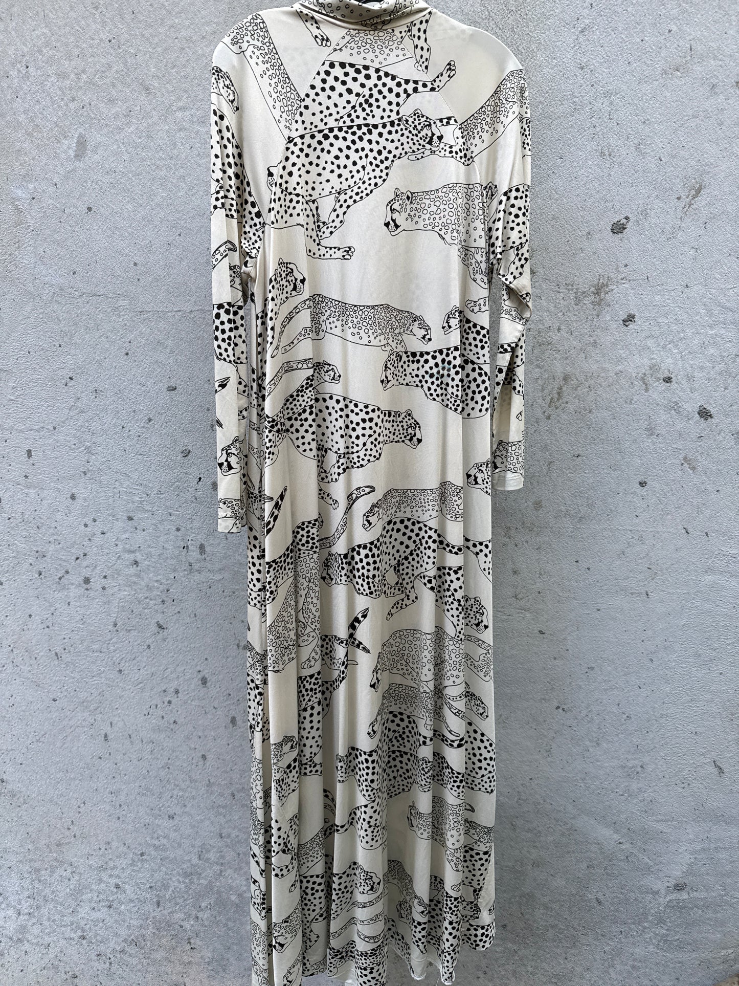 1970s Cheetah Drawing Print Loungewear