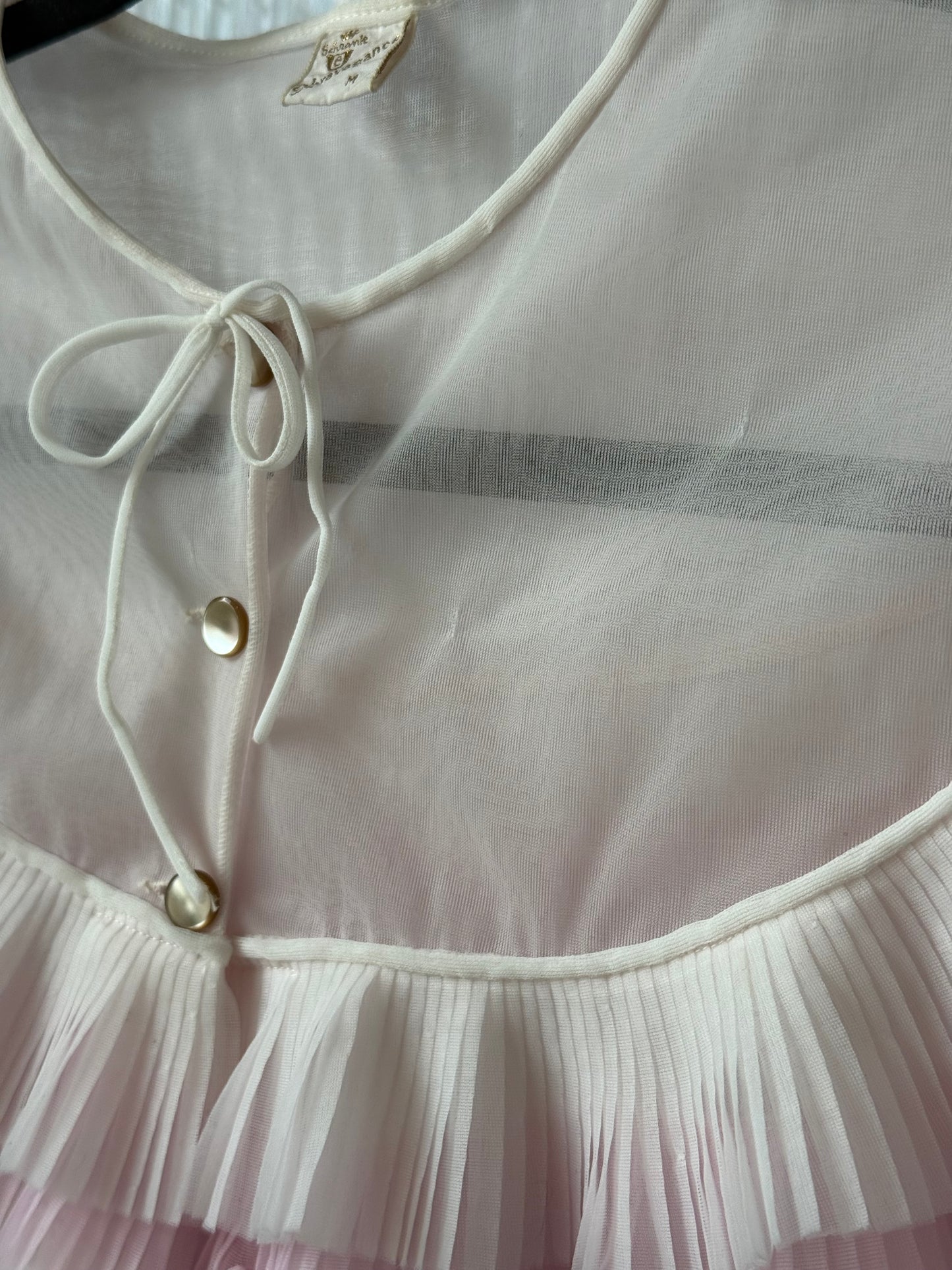 1950s Two-Toned Pink Ruffle Capelet
