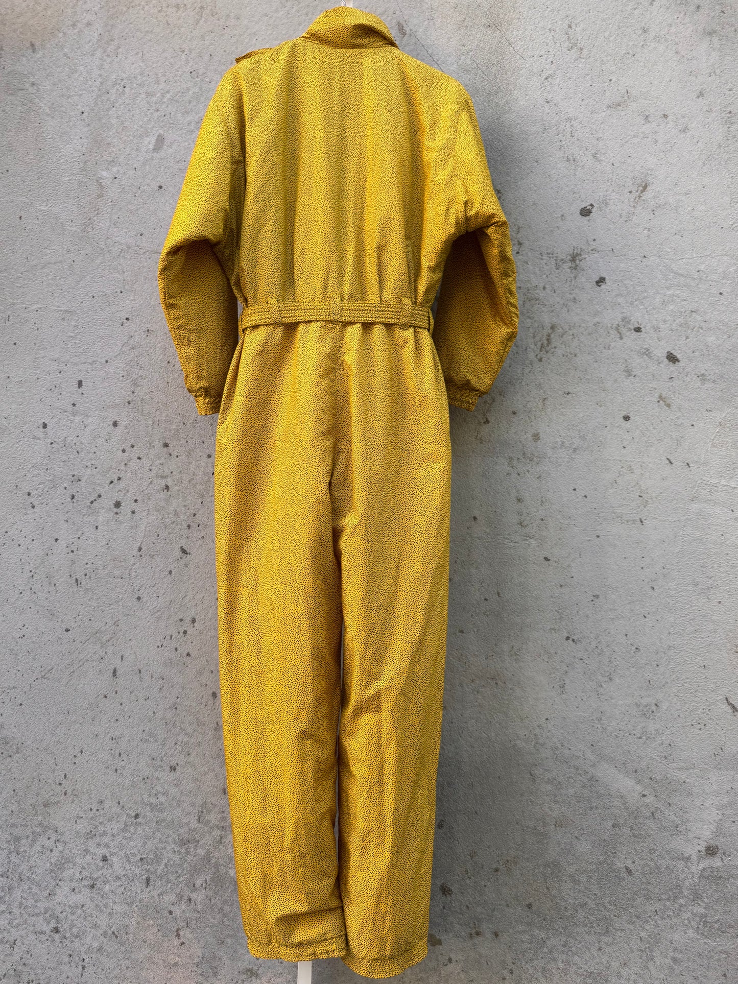 1980s Yellow & Black Ski Suit