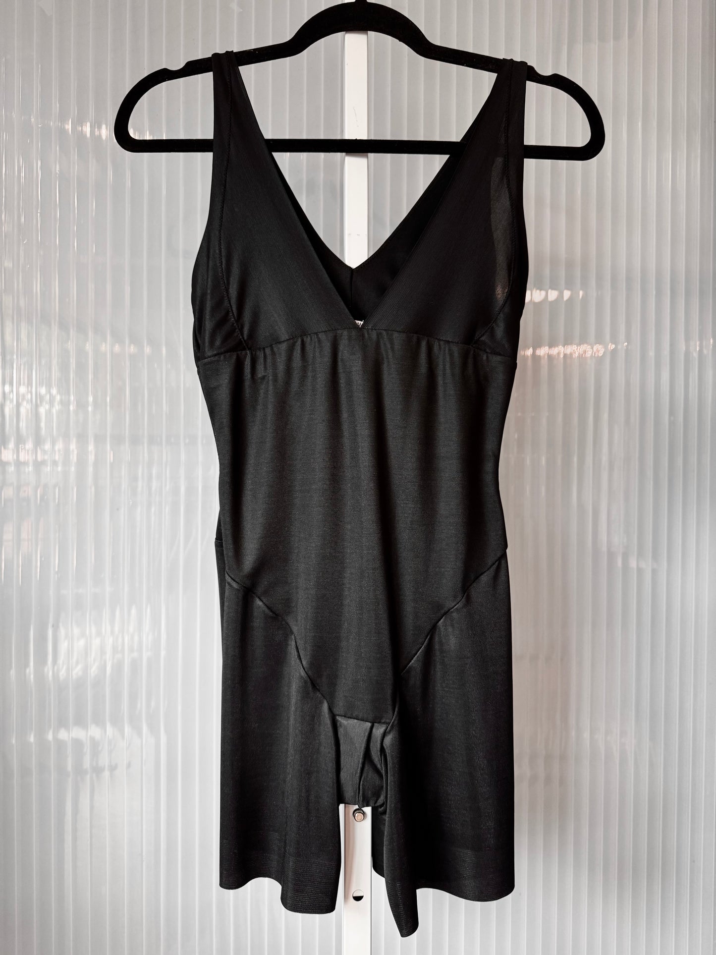 1990s Black Shapewear Bodysuit