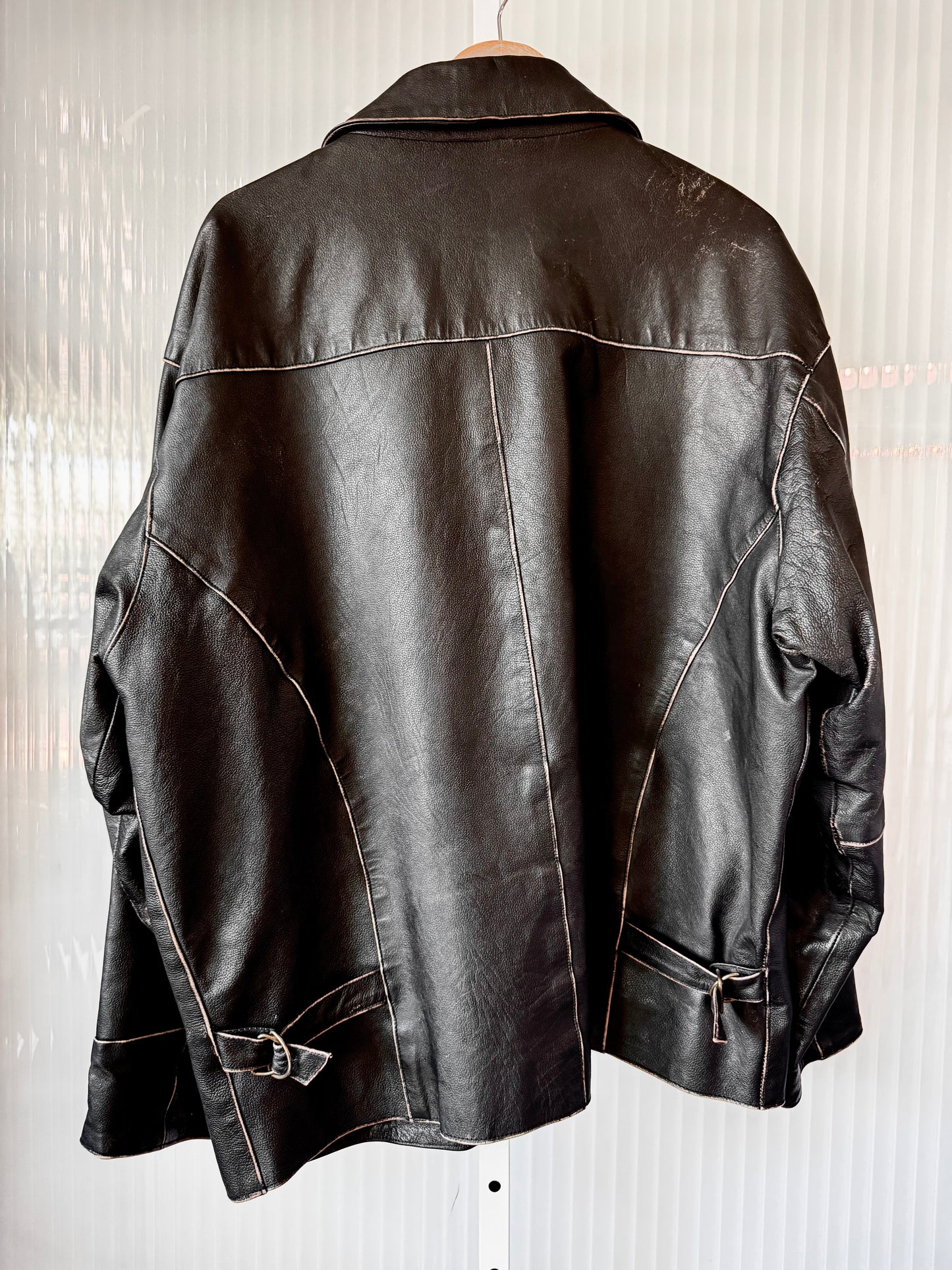 Kiwi Black Leather Jacket