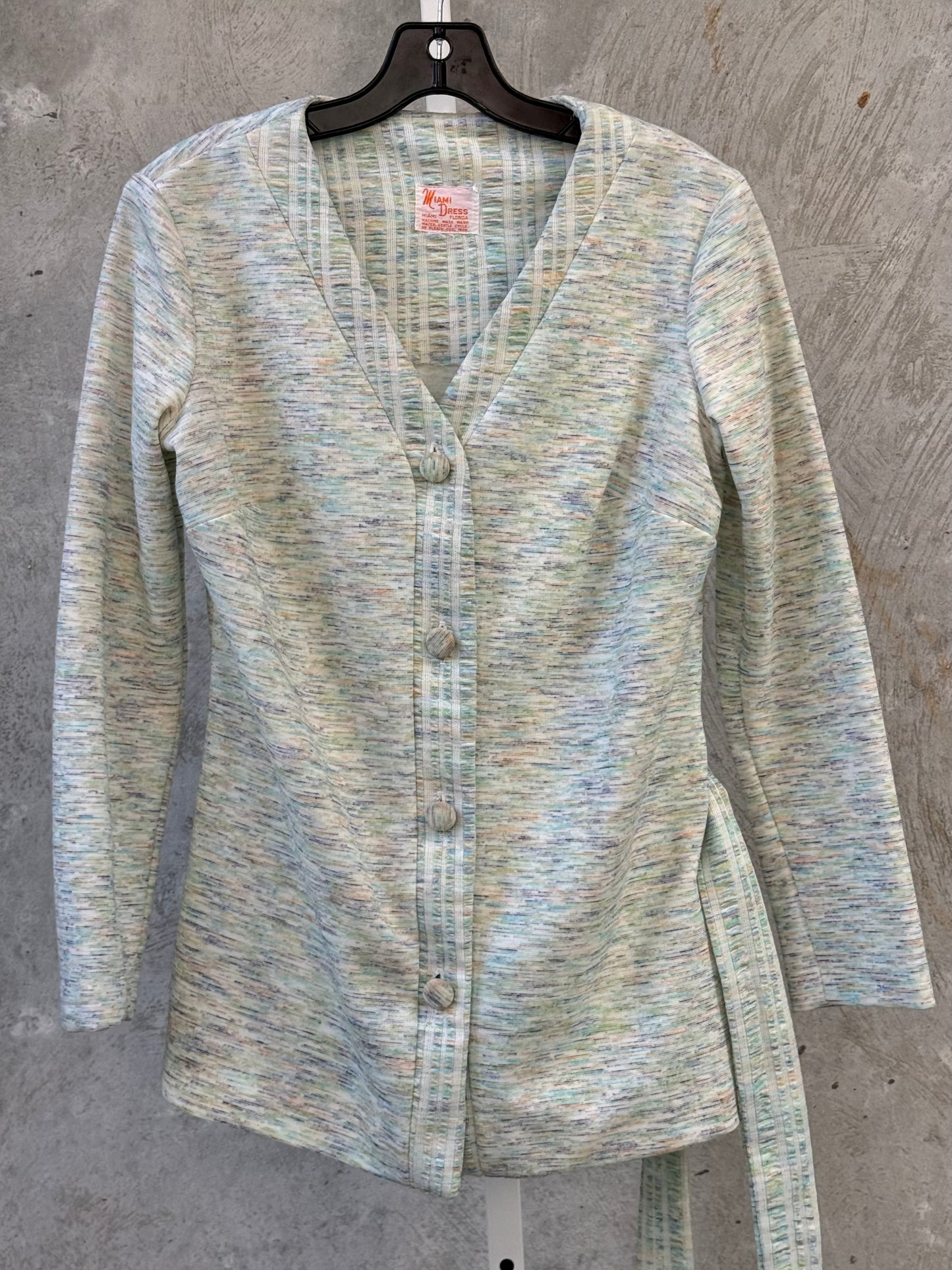 1970s Pastel Multicolor Top, Jacket, & Pants Set