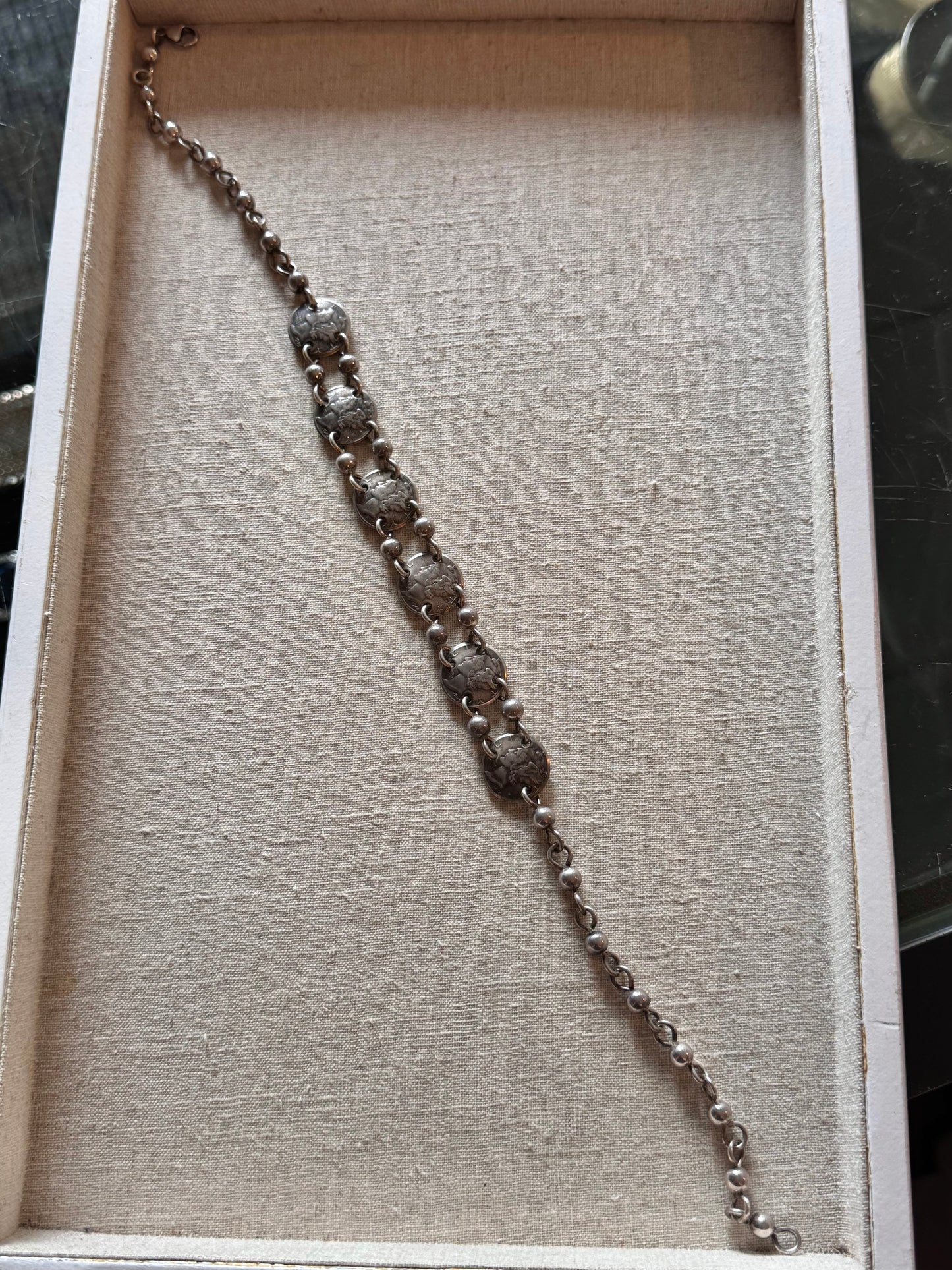 Silver Mercury Dime Silver Bracelet