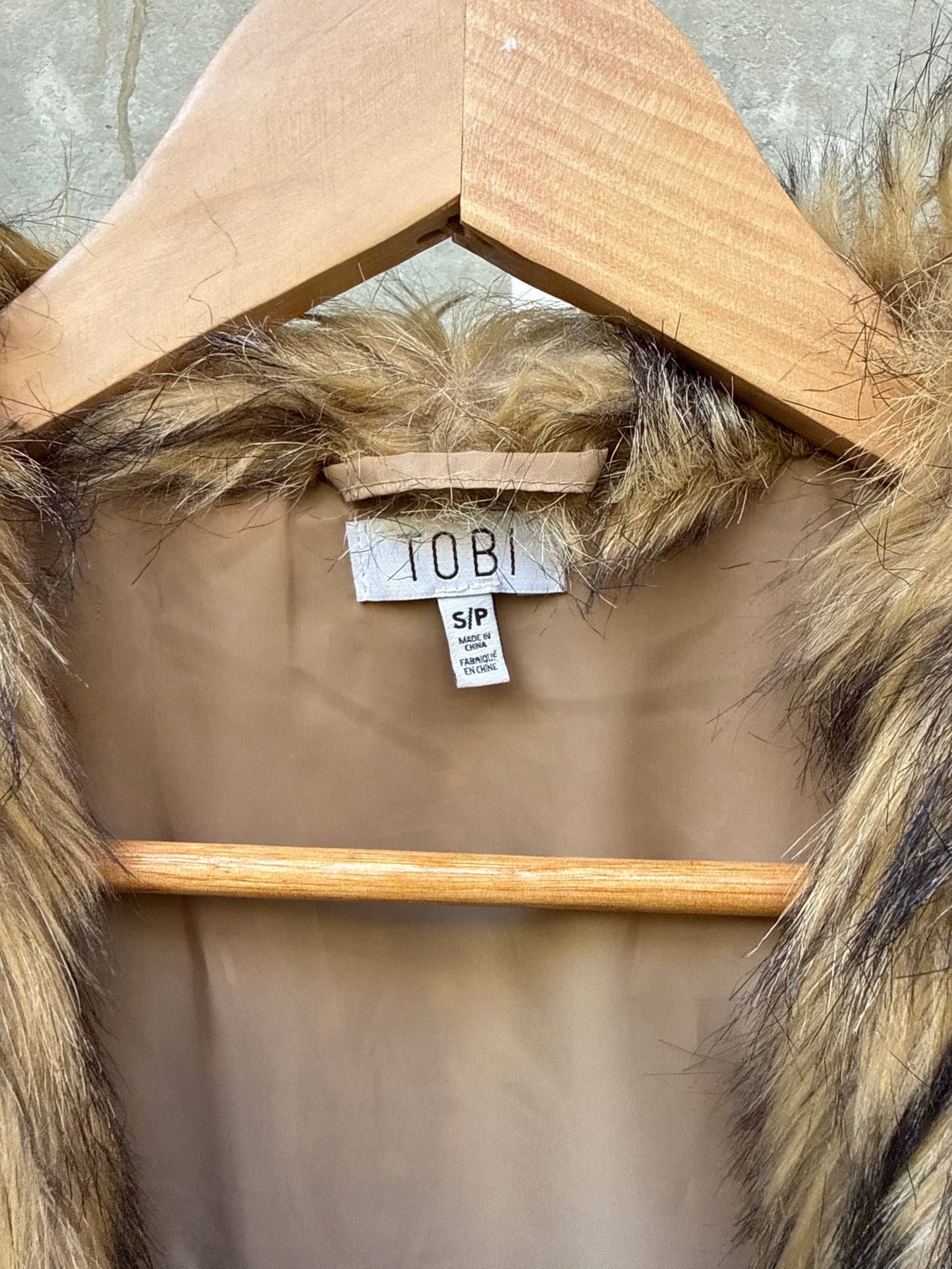 2000s Brown Faux Fur Vest