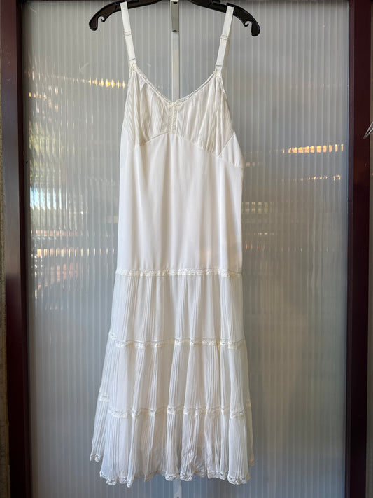1950s Michelene White Slip