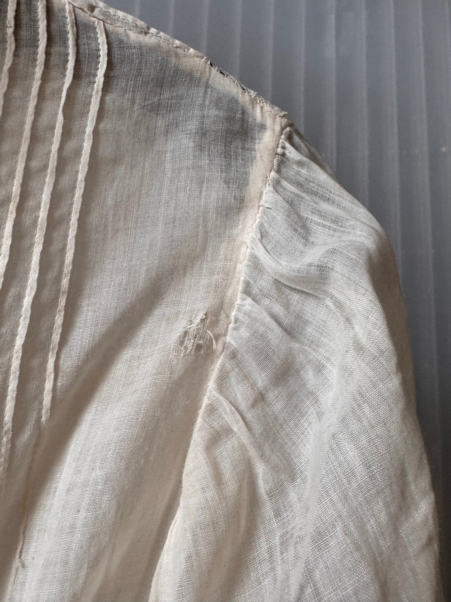Edwardian Sheer Cream Lace Blouse