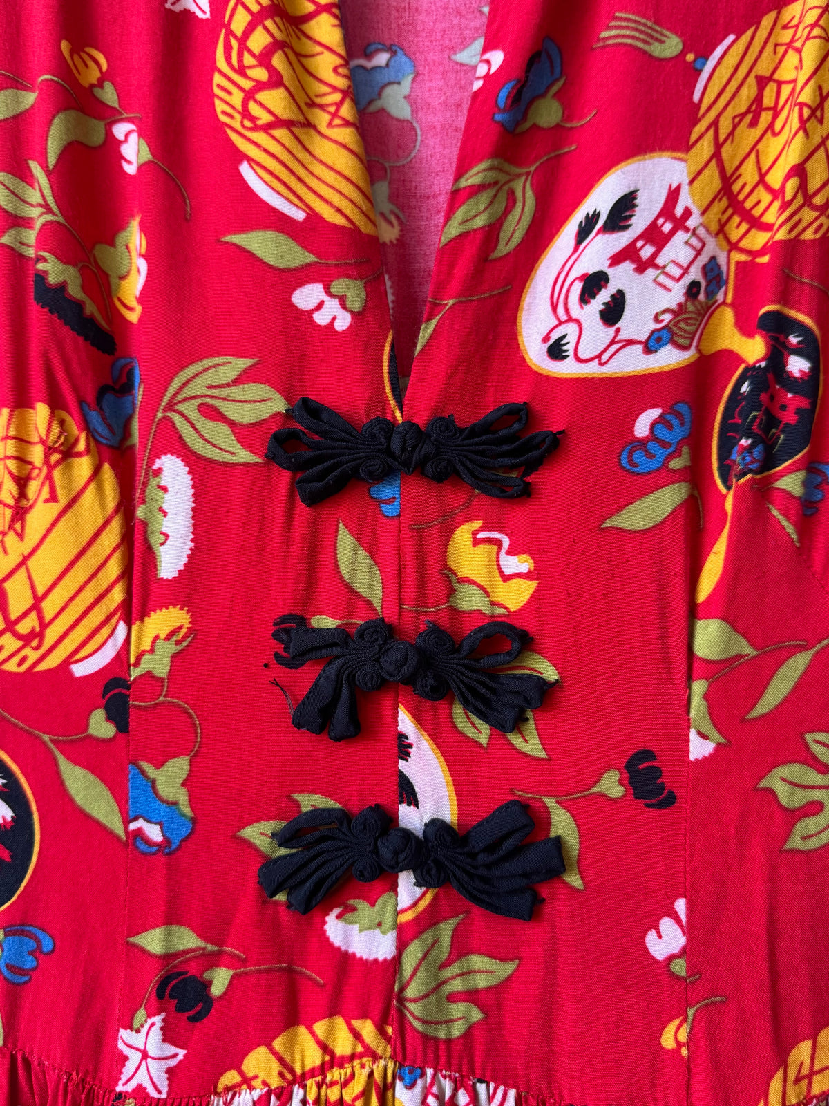 Y2K Red Chinese Dress