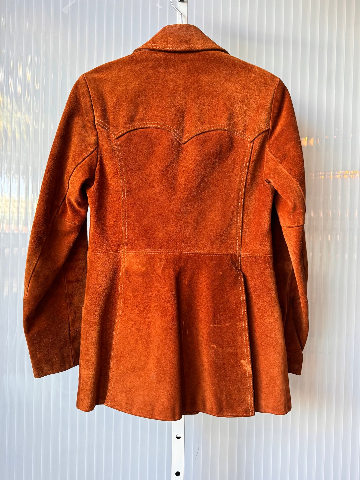 1970s Warm Brown Suede Western Jacket