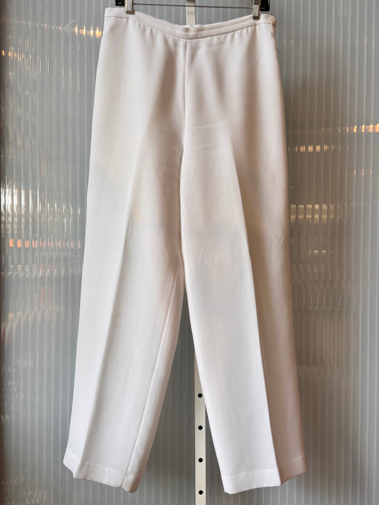 1980s Bob Mackie Studio White Pants