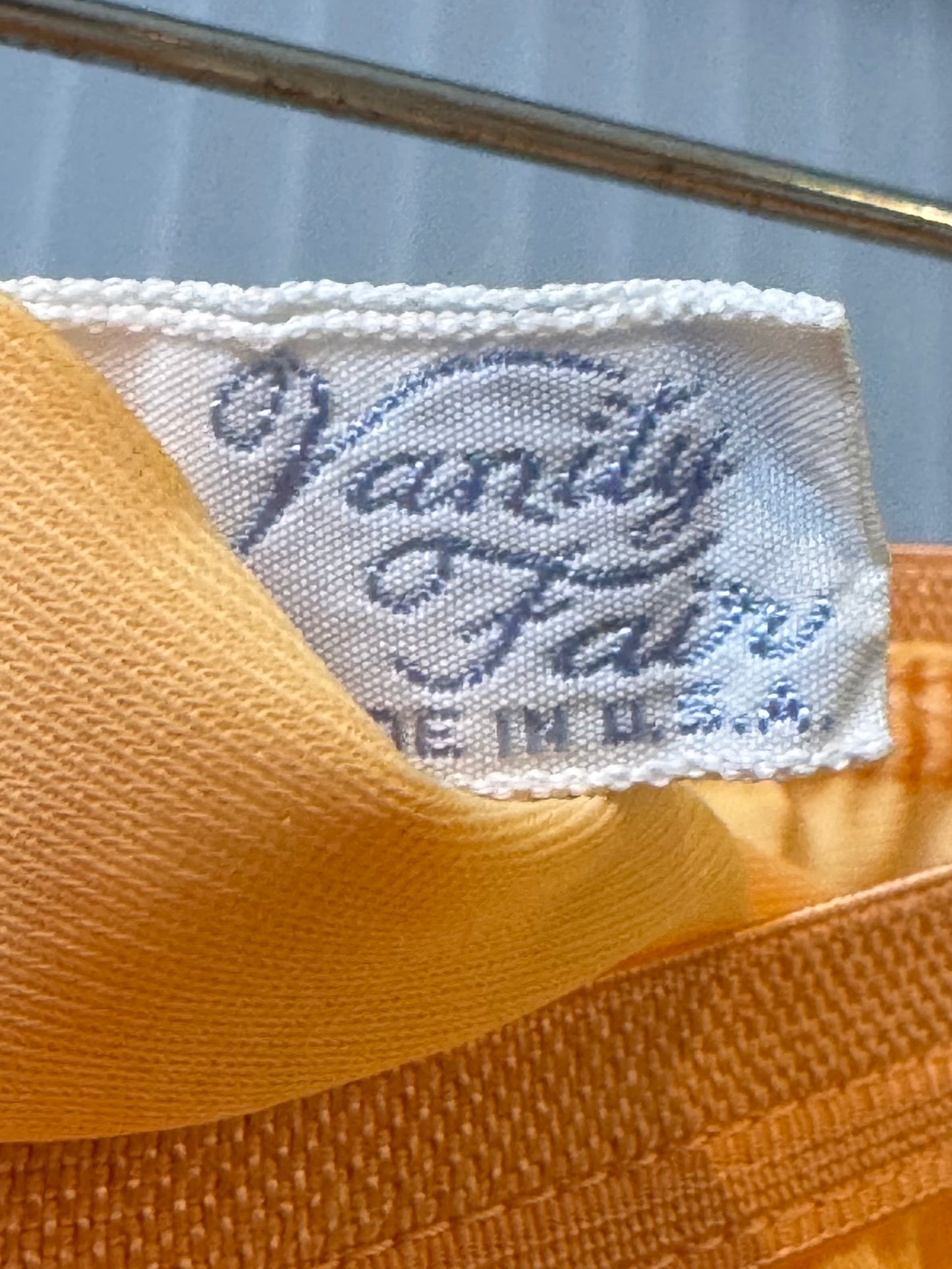 1960s Sherbet Orange Skirt Slip