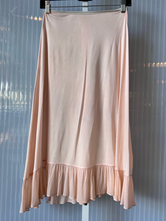 1950s Pastel Peachy-Pink Skirt Slip
